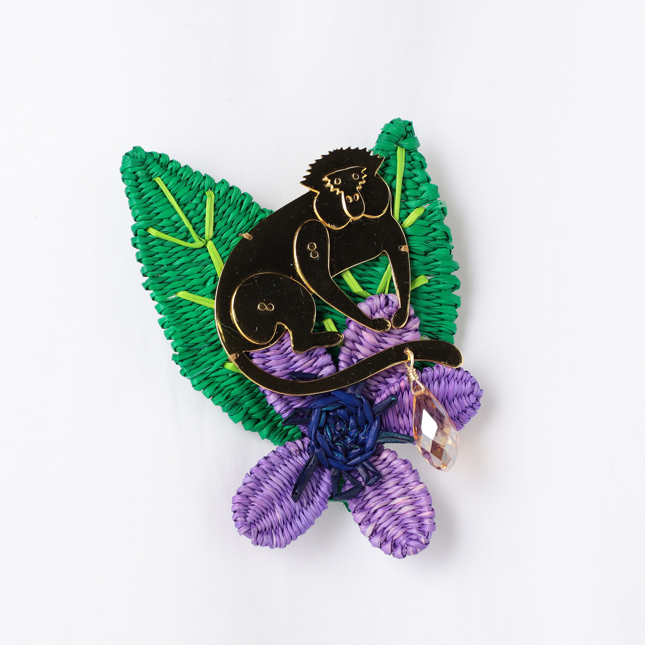 Mercedes Salazar Monkey Purple ブローチ｜トゥモローランド