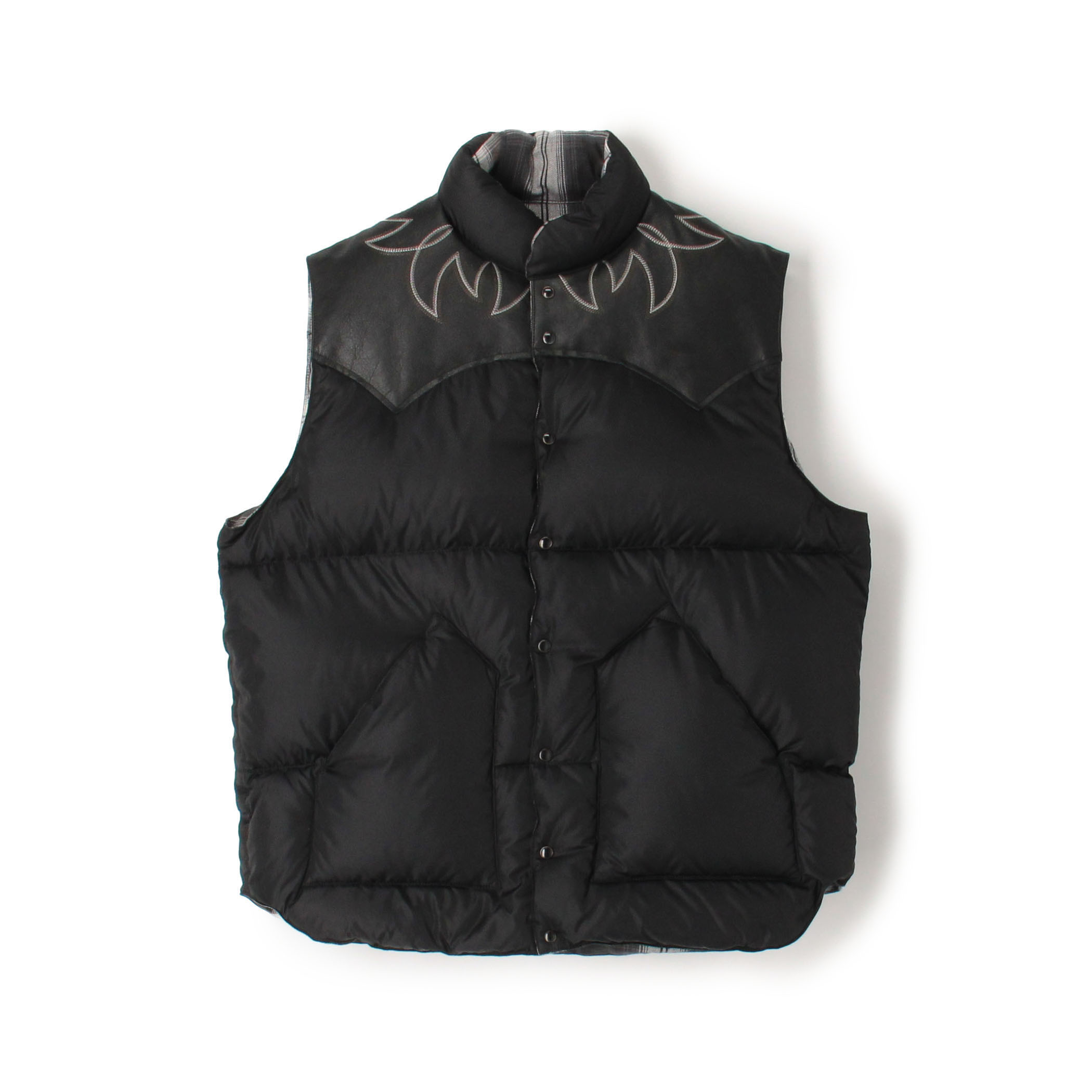 Rafu DOWN VEST W/EMB'D