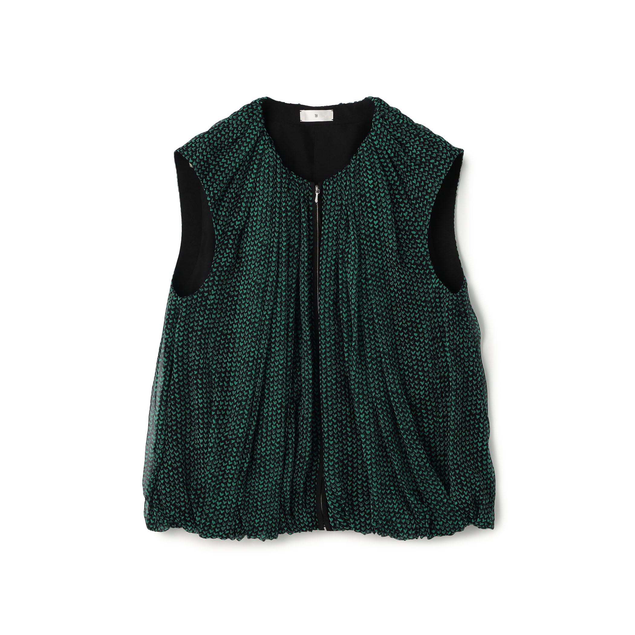 シルク楊柳 2-wayノースリーブブラウス