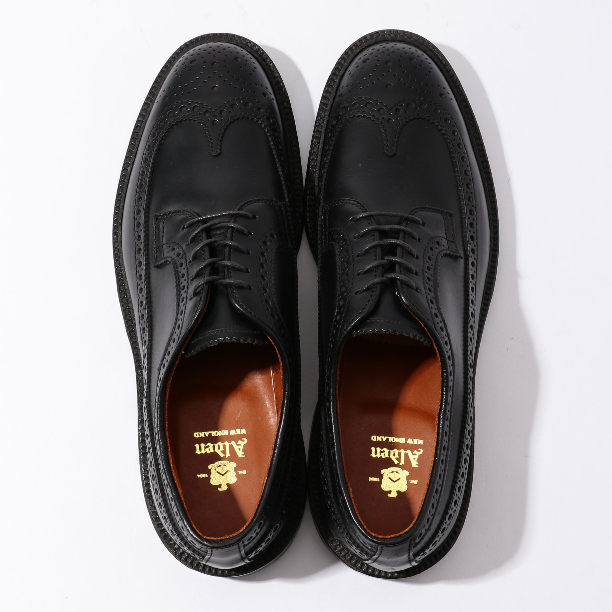 ALDEN クロムエクセル ロングウィングチップ レザーシューズ