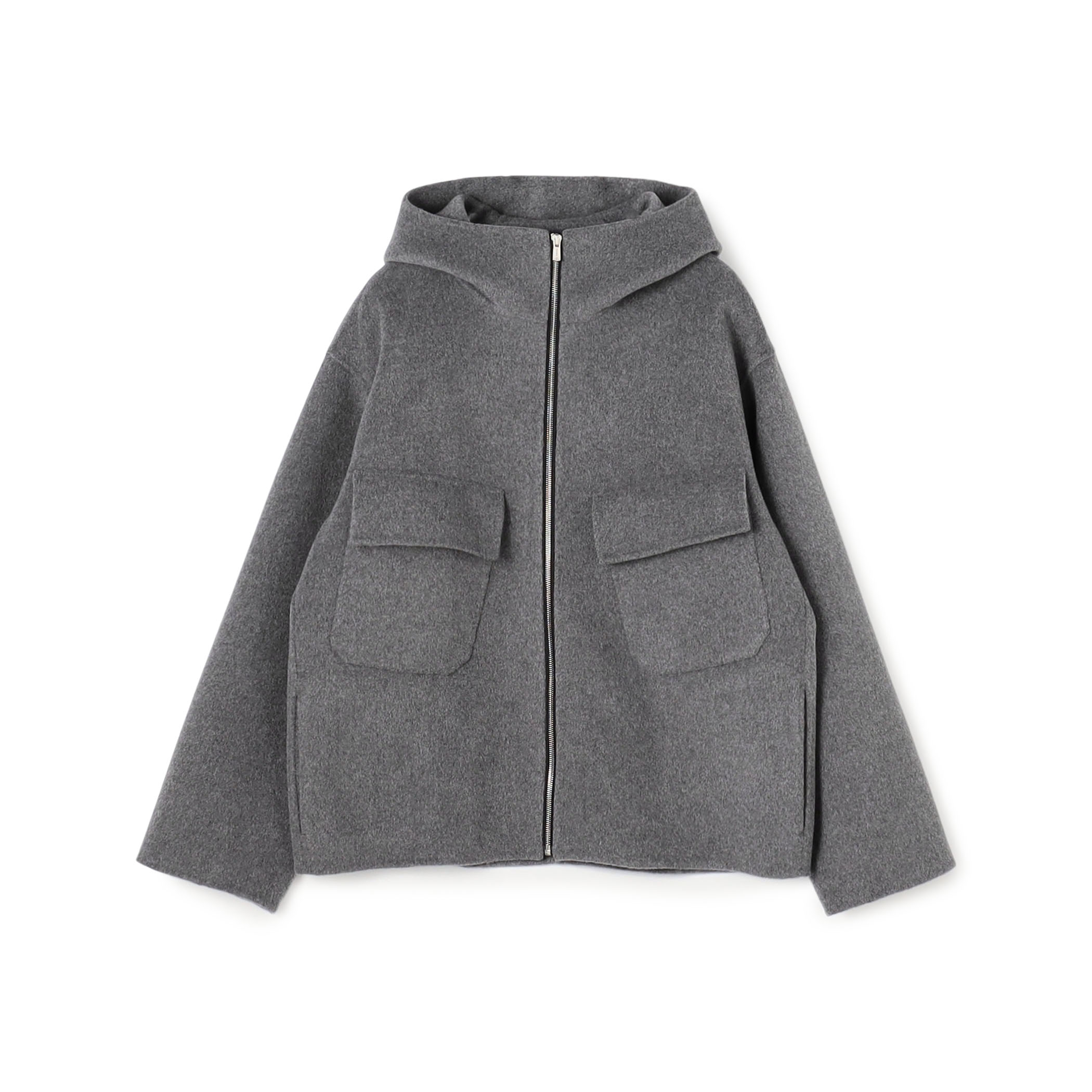 ウールカシミヤダブルフェイス フーデッドブルゾン｜トゥモローランド