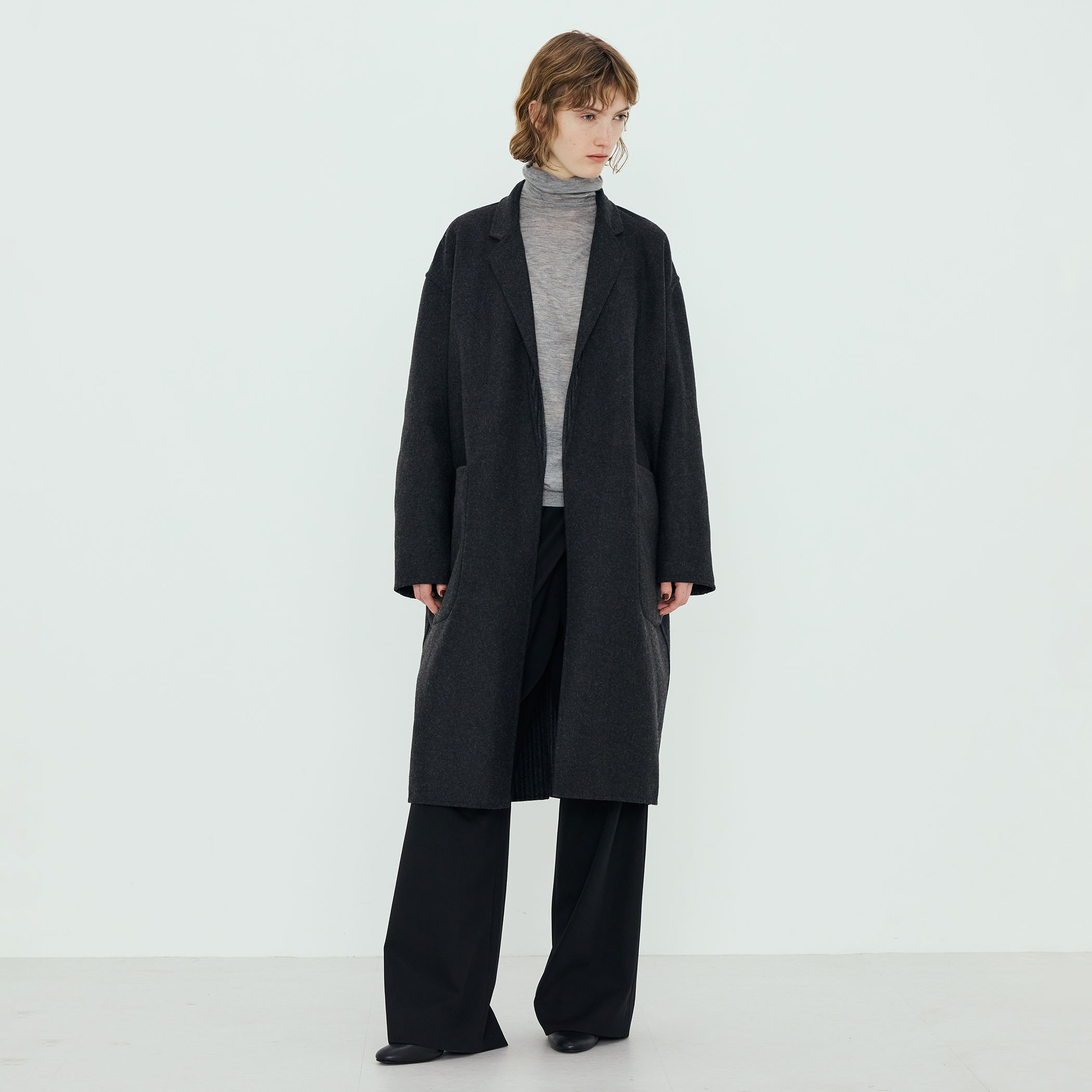 ウールダブルフェイス ロングコート｜トゥモローランド 公式通販