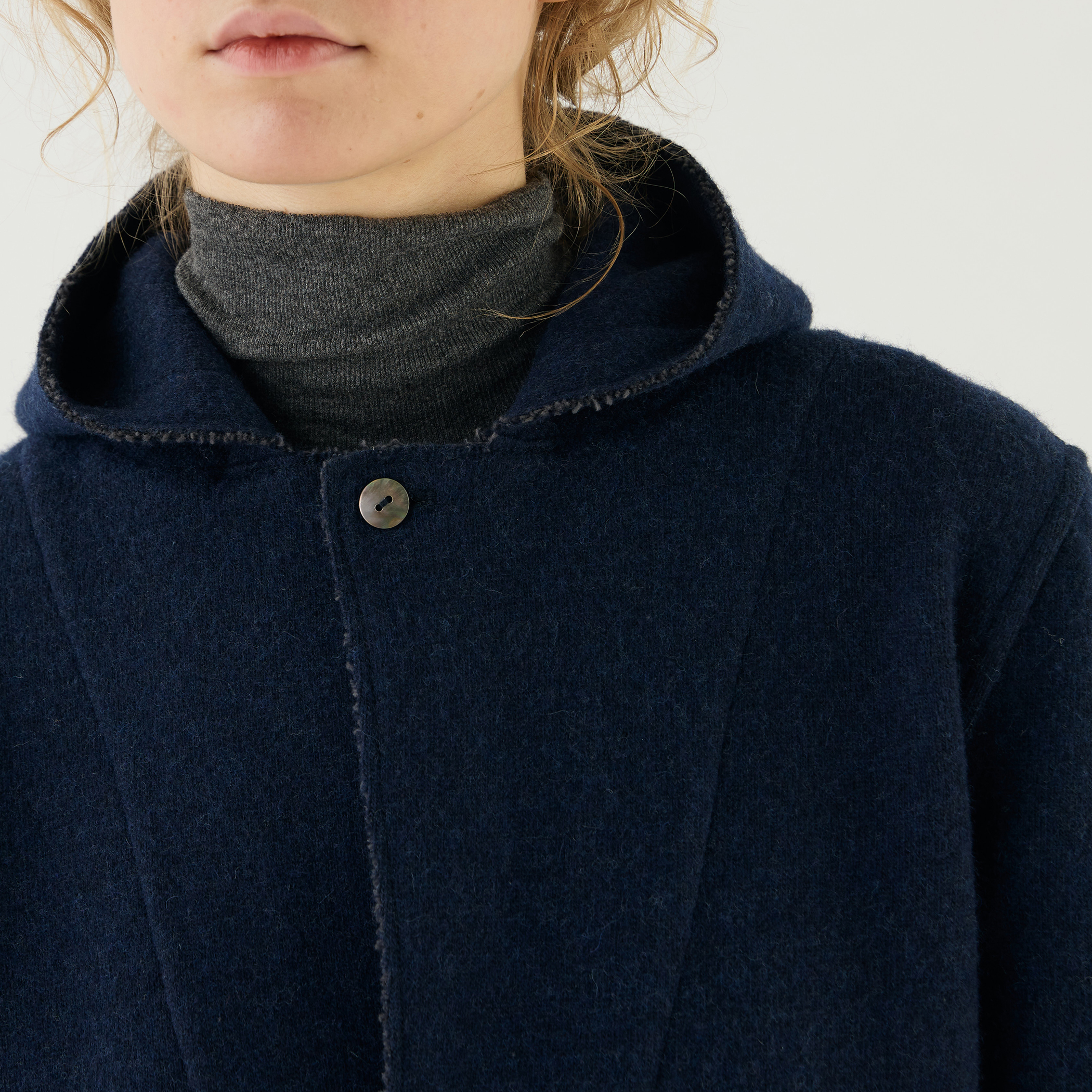 ウールコットンバックパイル フードジャケット｜トゥモローランド 公式通販