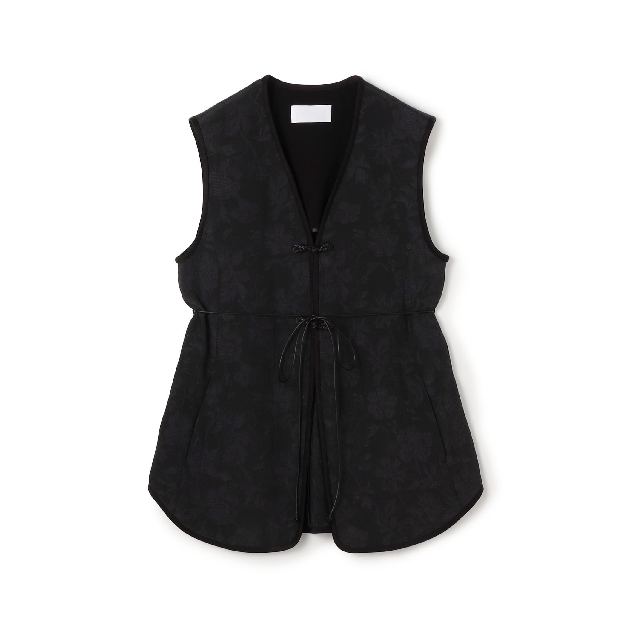 Mame Kurogouchi Raised Jacquard Frog Button Vest ジャカードベスト