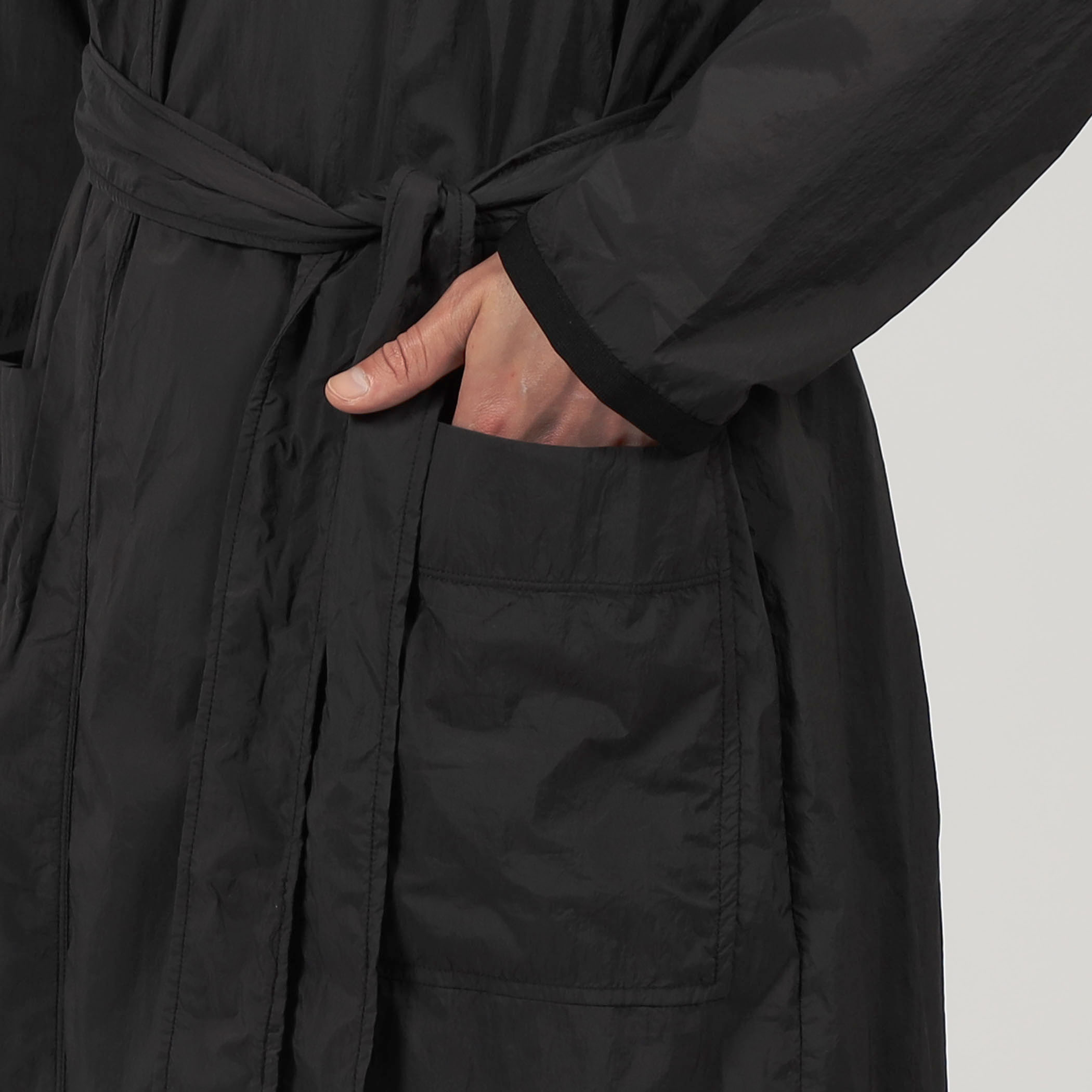 YOSEMITE マットナイロン フーデッドコート MSSN2024