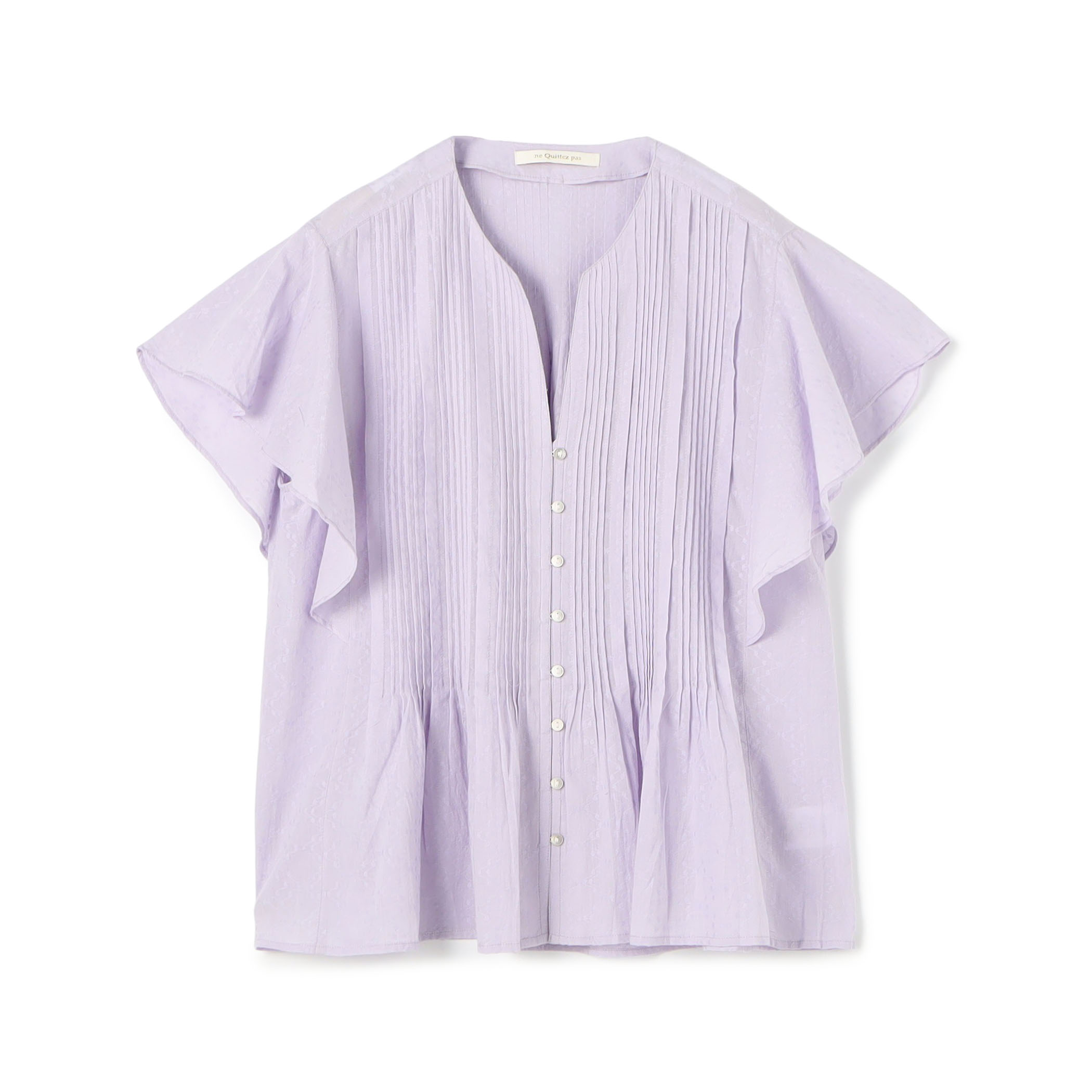 ne Quittez pas COTTON JACQUARD ブラウス