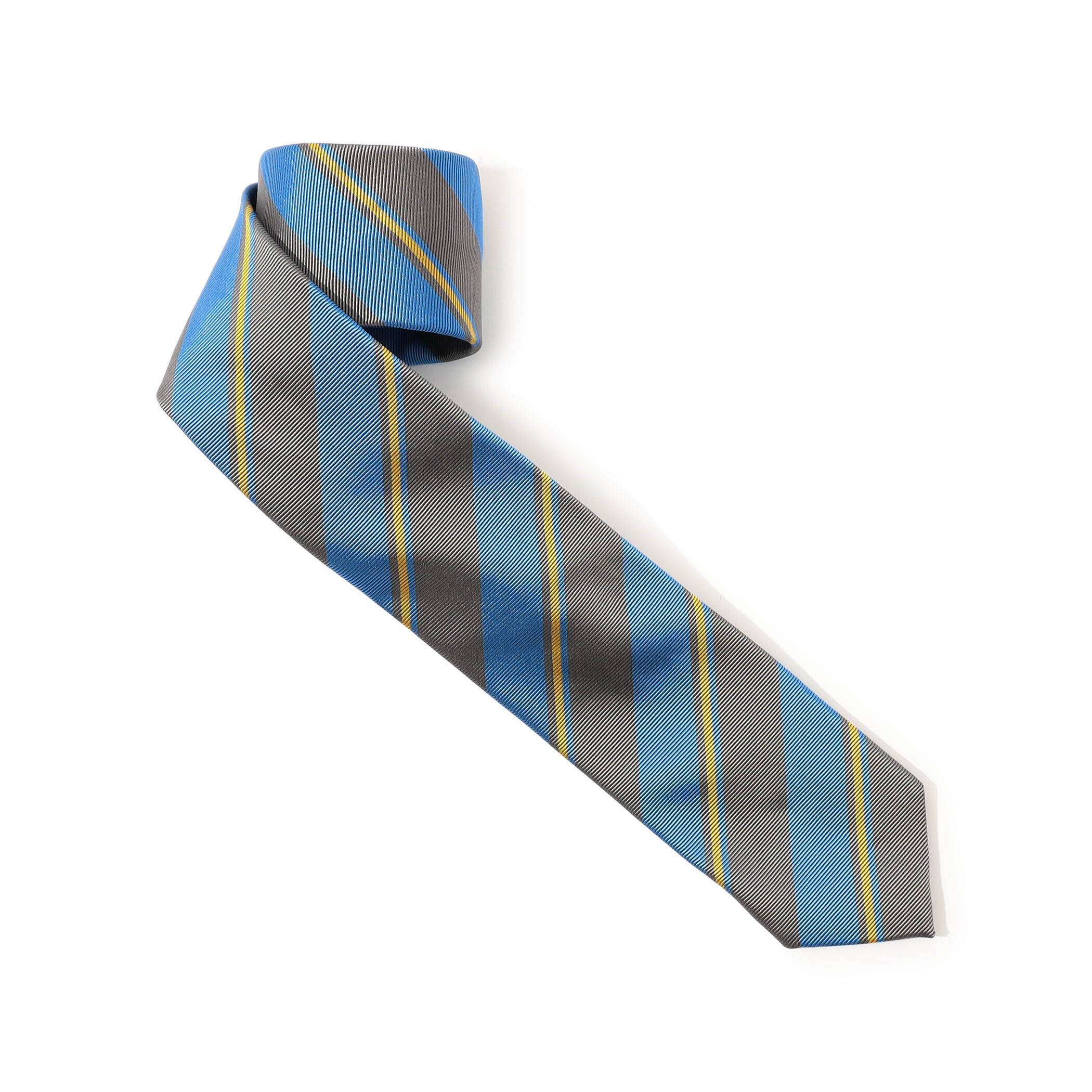 TOMORROWLAND シルク レジメンタルストライプナロータイ