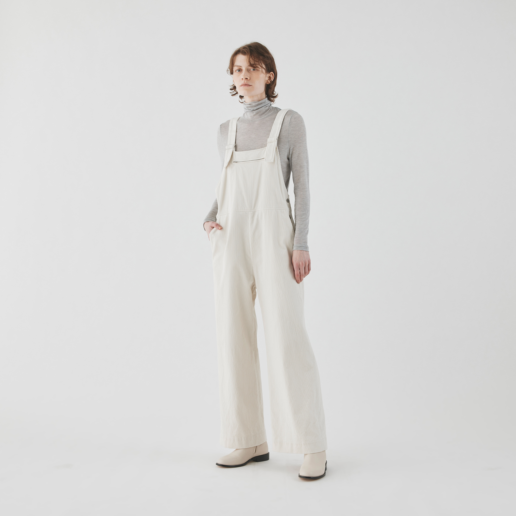 baserange コーデュロイオールインワン HUG.U（ハグユー） サロペット コーデュロイ ベイカー レディース