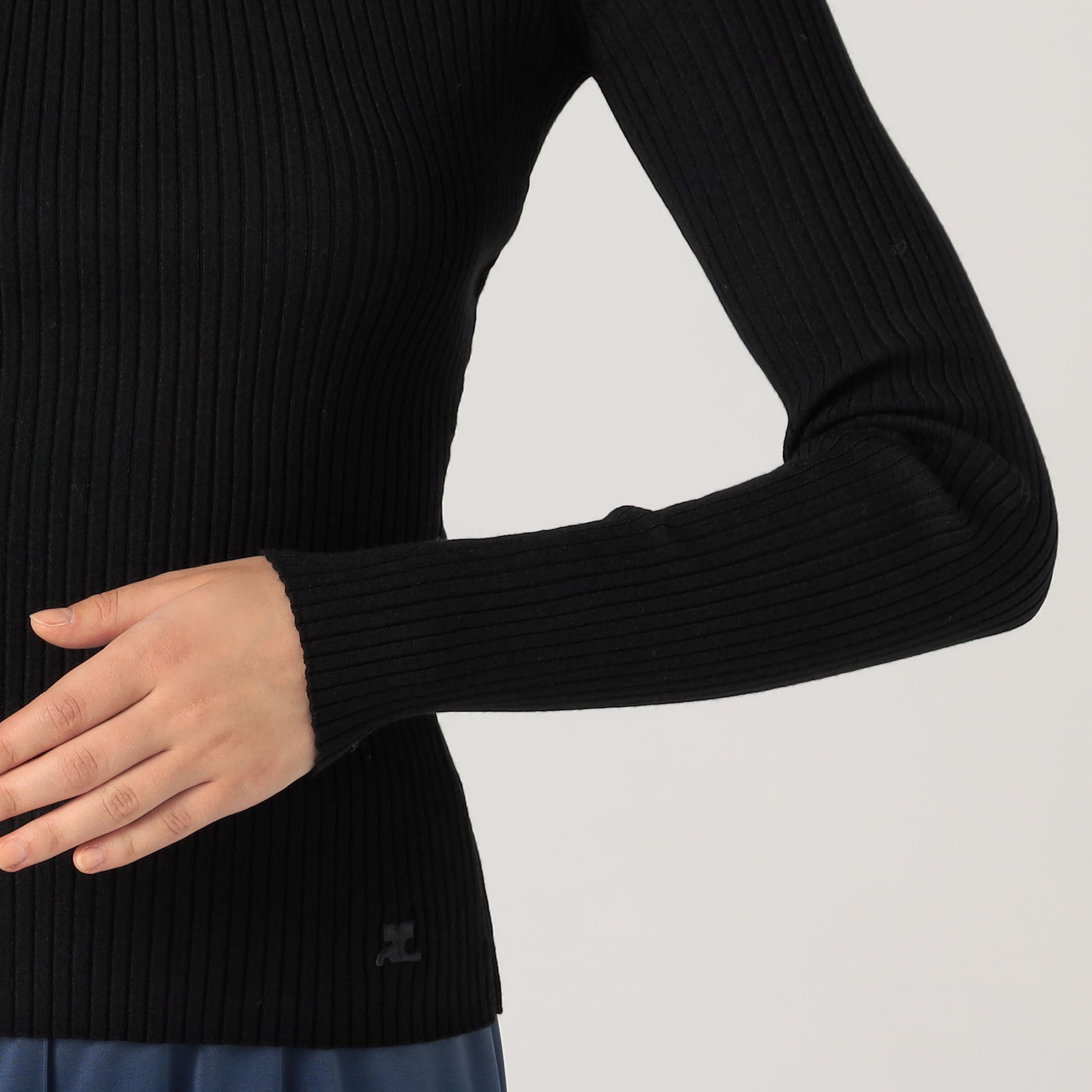 Courreges OFF SHOULDER RIB KNIT TOP｜トゥモローランド 公式サイト