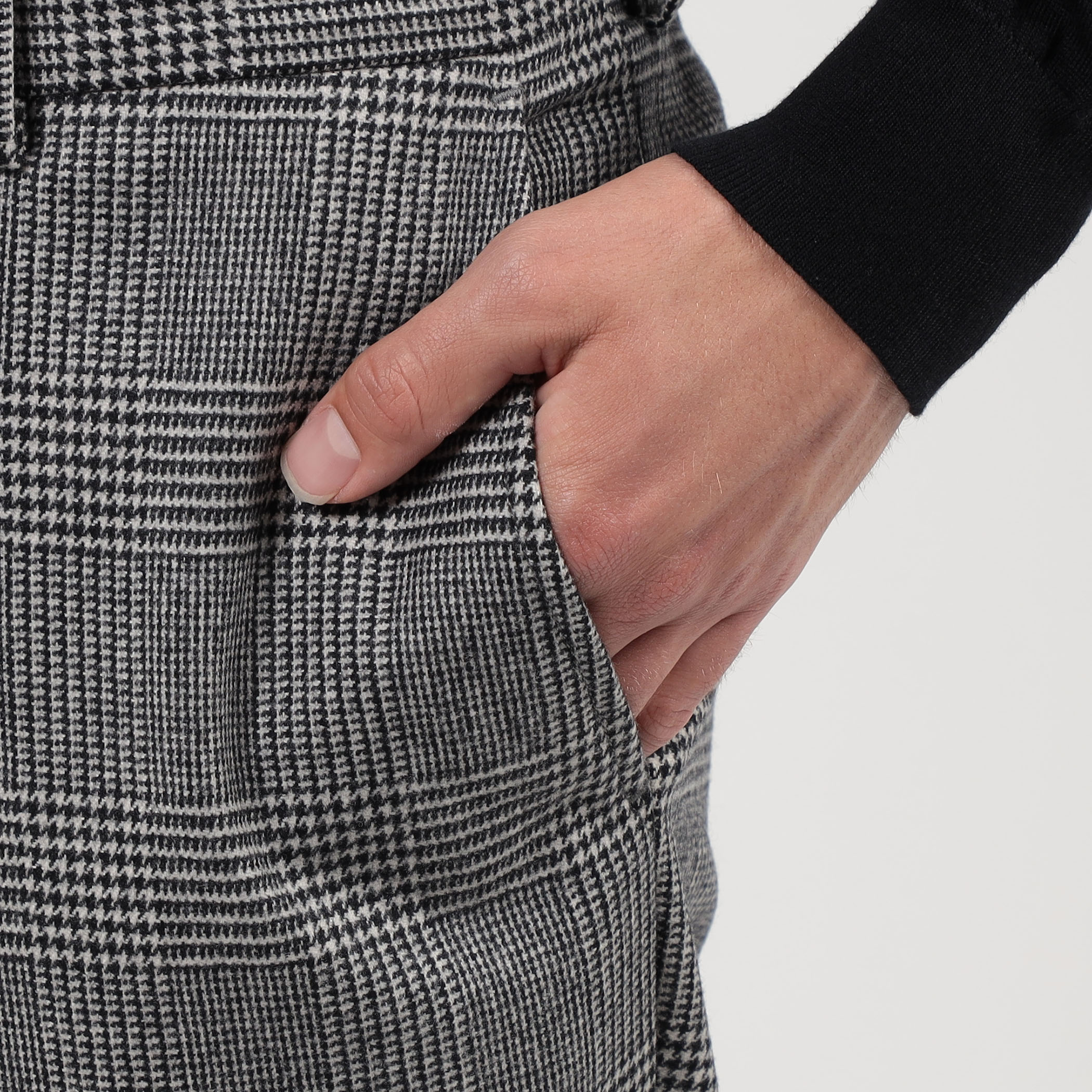 フランネル ウール グルカ スラックス パンツ グレー