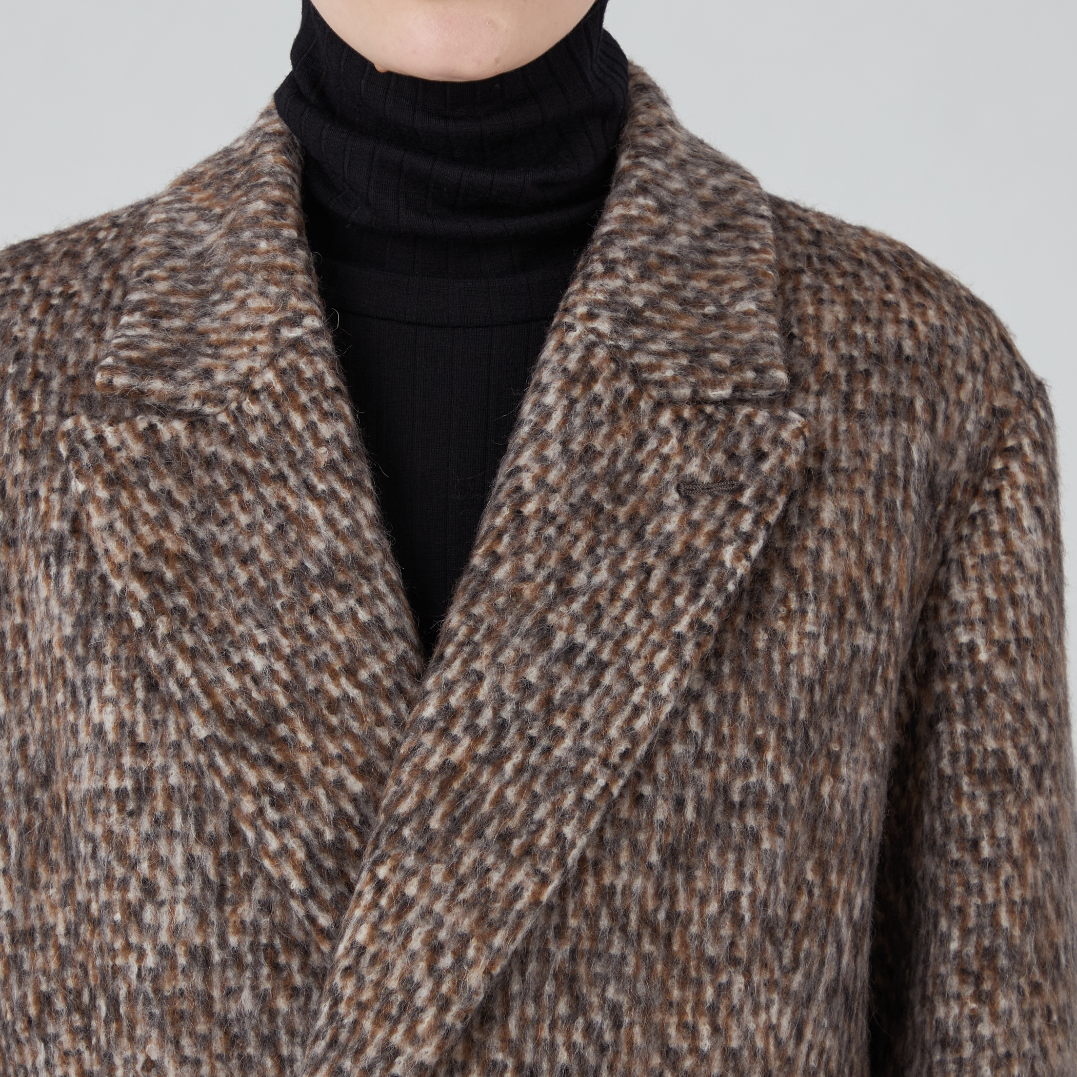 美品 トゥモローランド モヘヤミックスシャギーダブルブレストジャケット 34 モヘヤミックスシャギー ダブルブレストジャケット｜トゥモローランド