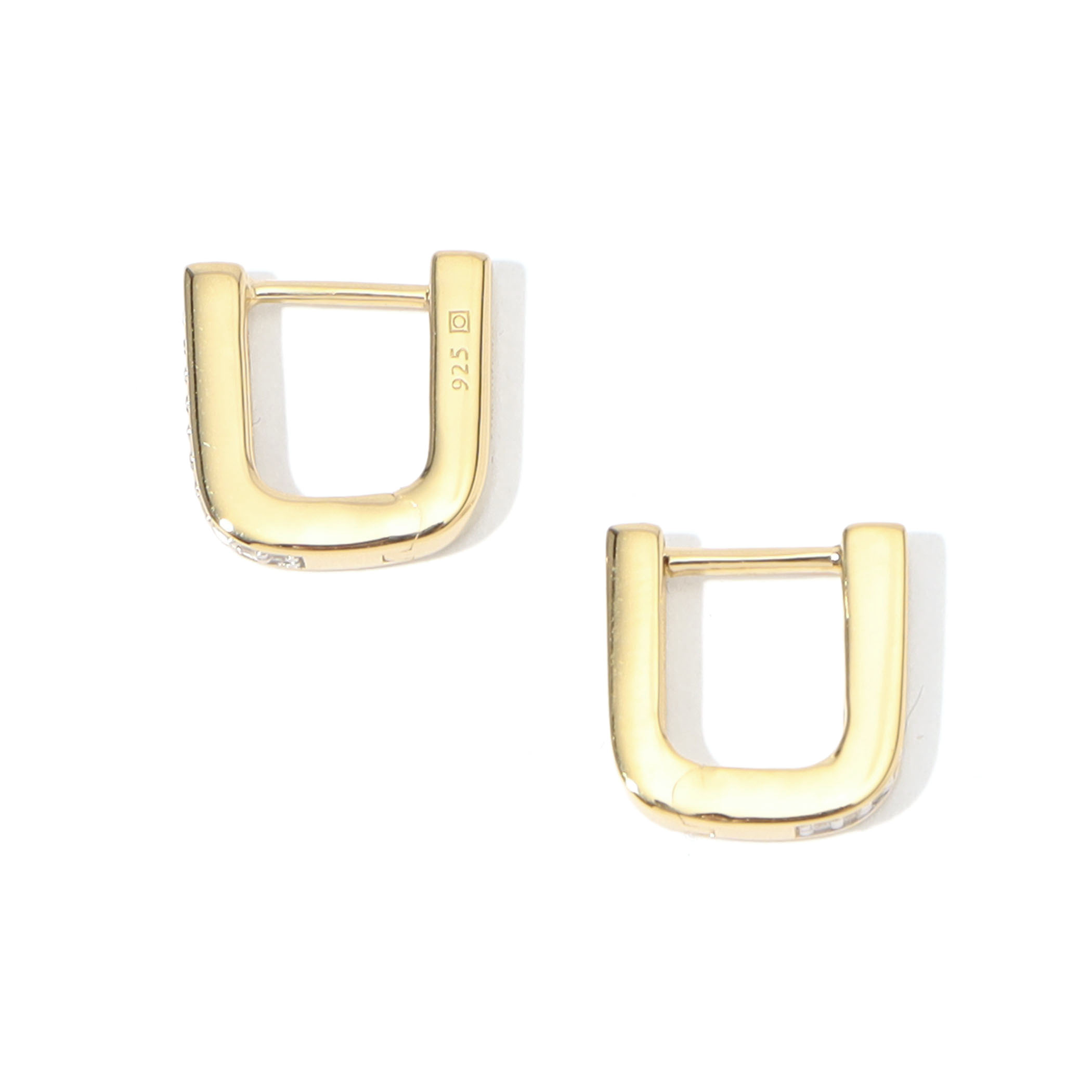 Otiumberg. Pave Edged Square Hoop ピアス