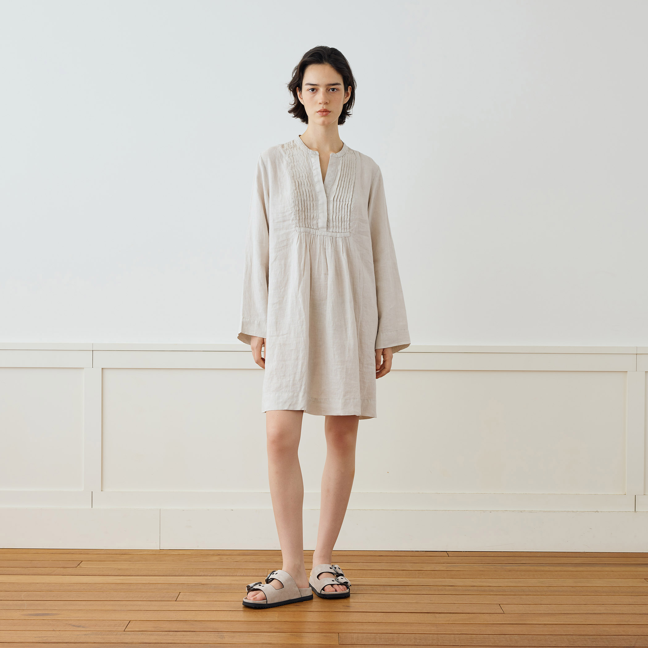 リネンランダムピンタックワンピース URBAN RESEARCH ROSSO WOMEN（アーバンリサーチ ロッソ）の