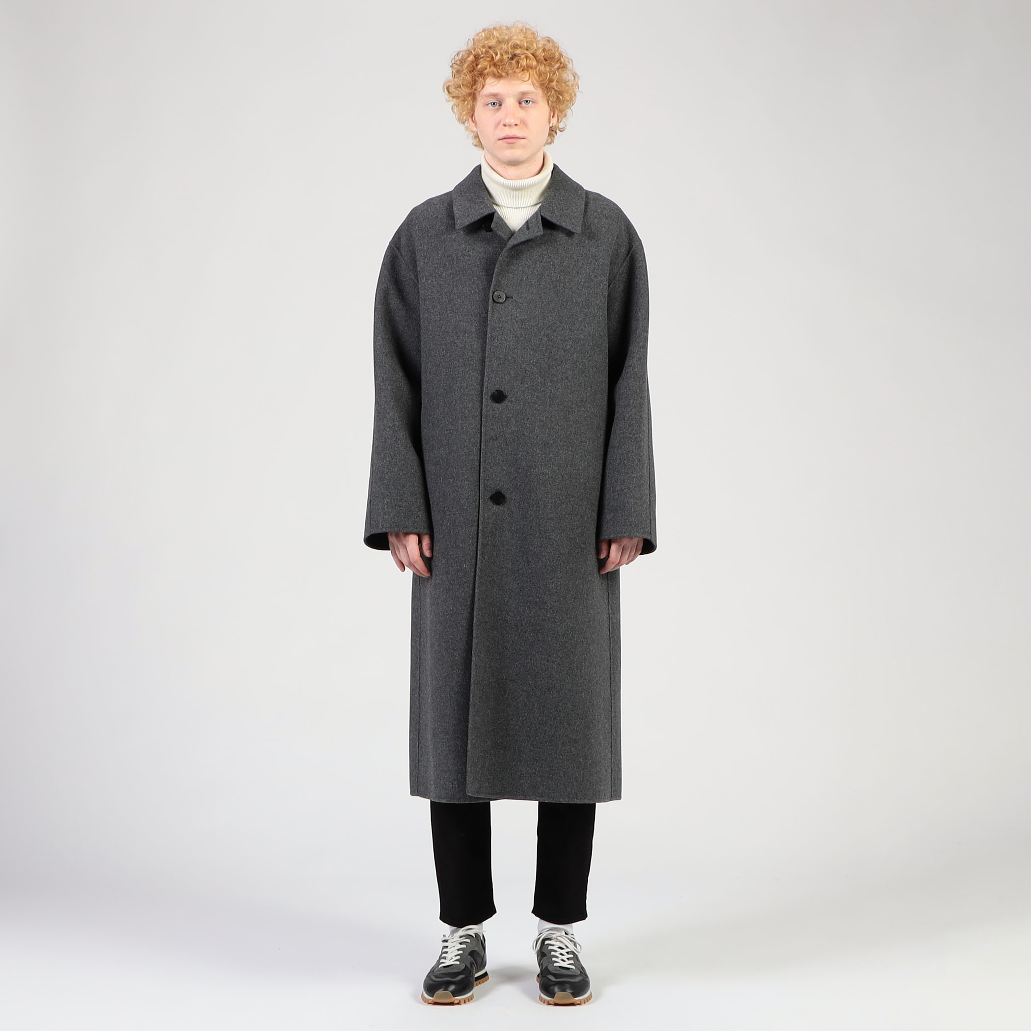 MELTON LONG COAT ウール ダブルフェイスロングコート