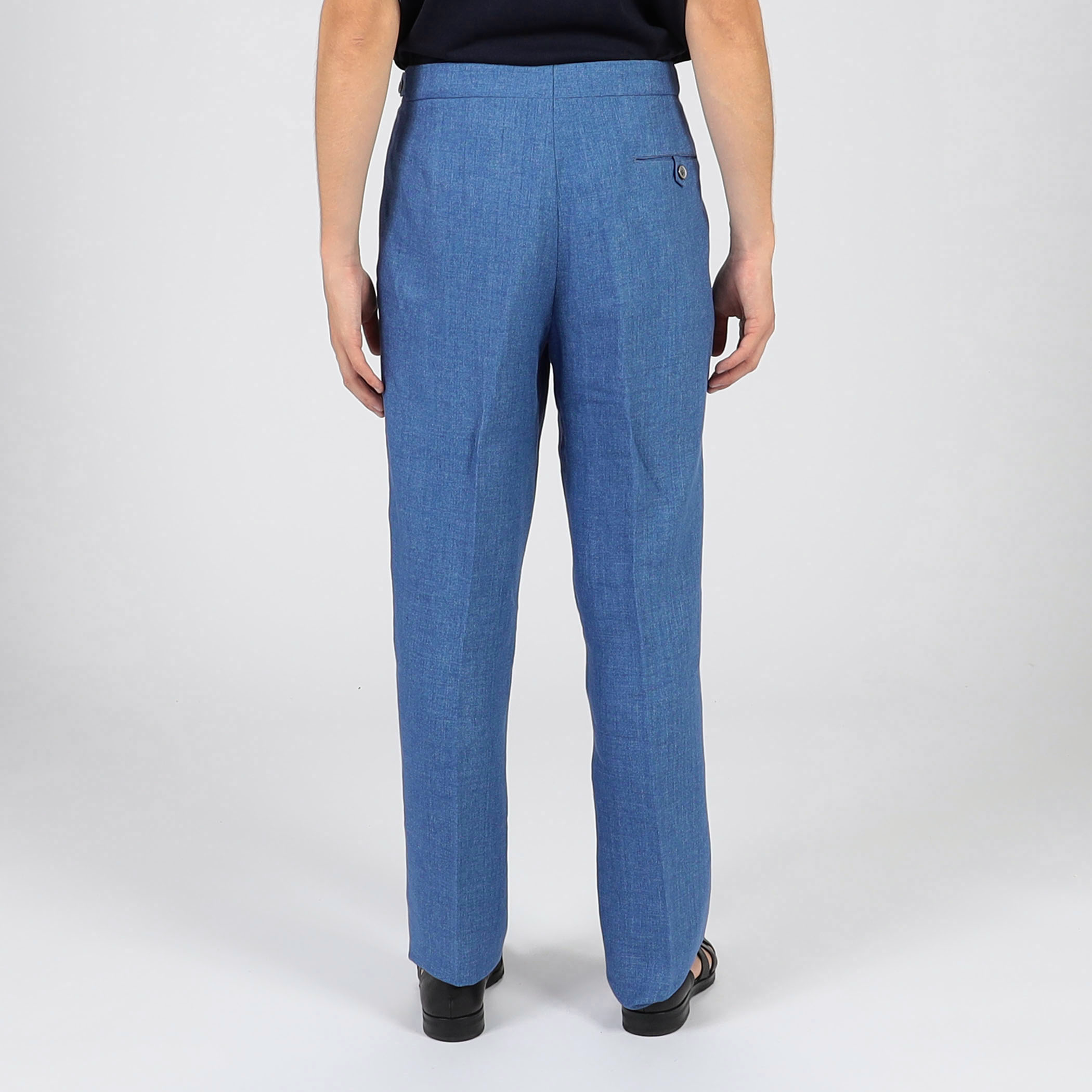 希少 80s BANANA REPUBLIC リネンスラックス ツータック 紺 希少 80s BANANA REPUBLIC リネンスラックス ツータック 紺 - メルカリ