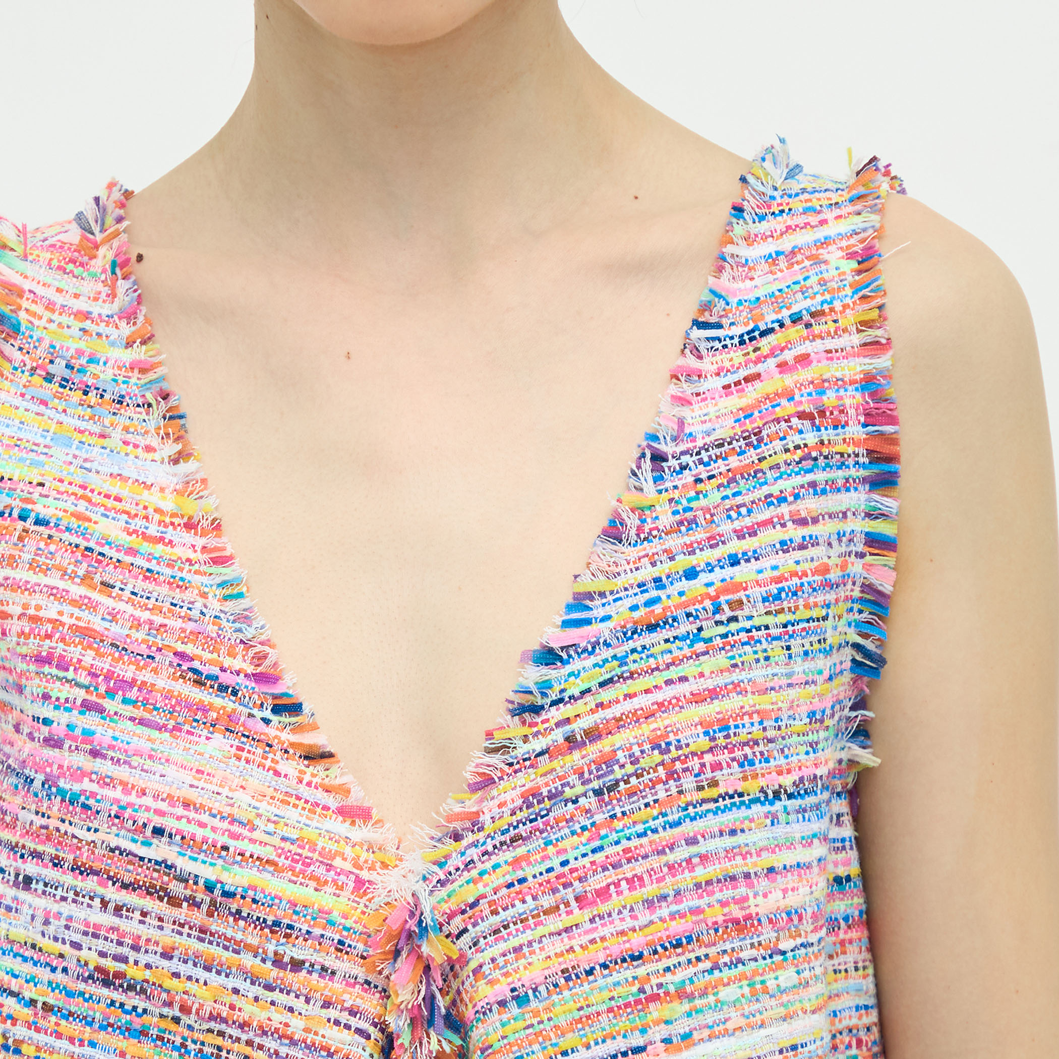 マルチカラーツイード スリーブレスプルオーバー｜トゥモローランド