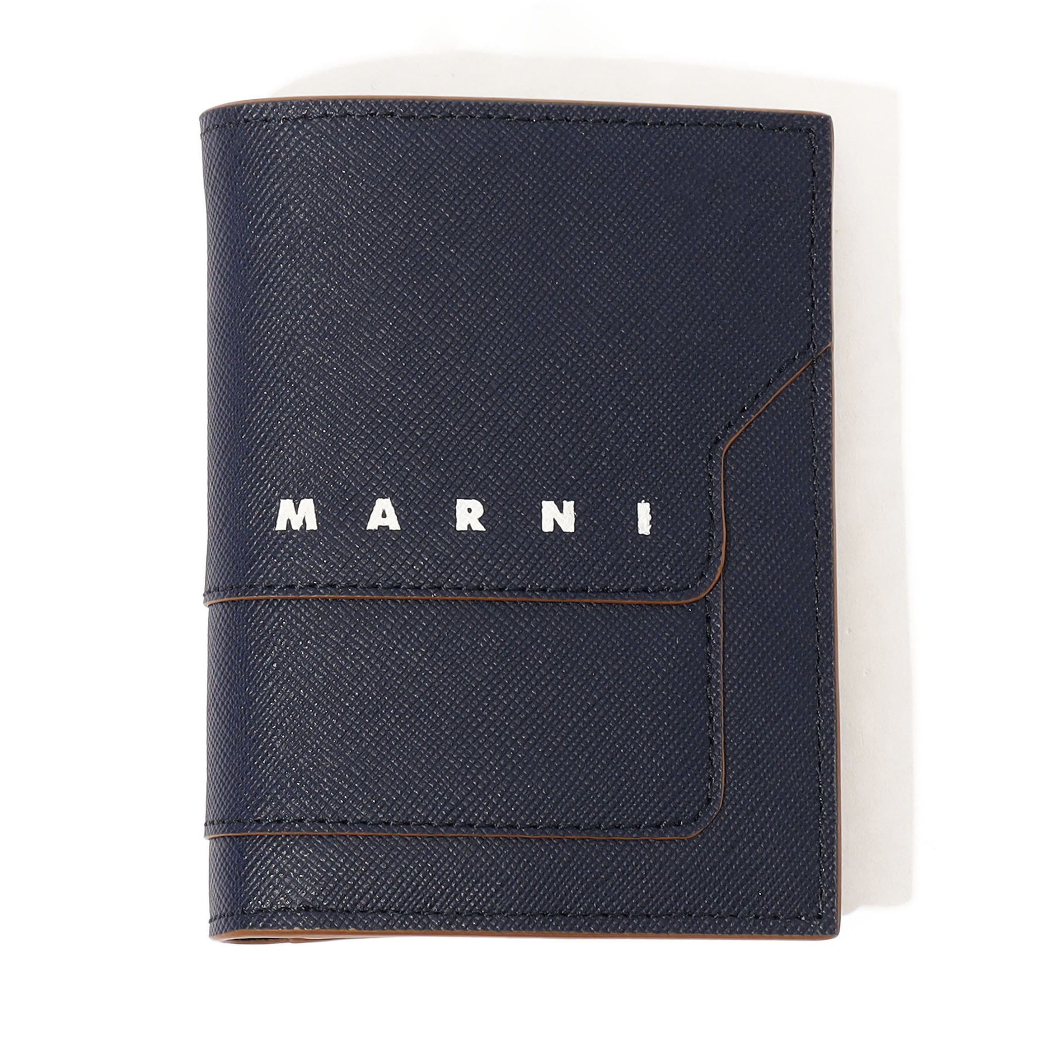 marni サフィアーノレザー製二つ折りウォレット MARNI WALLET サフィアーノレザー製 二つ折りウォレット