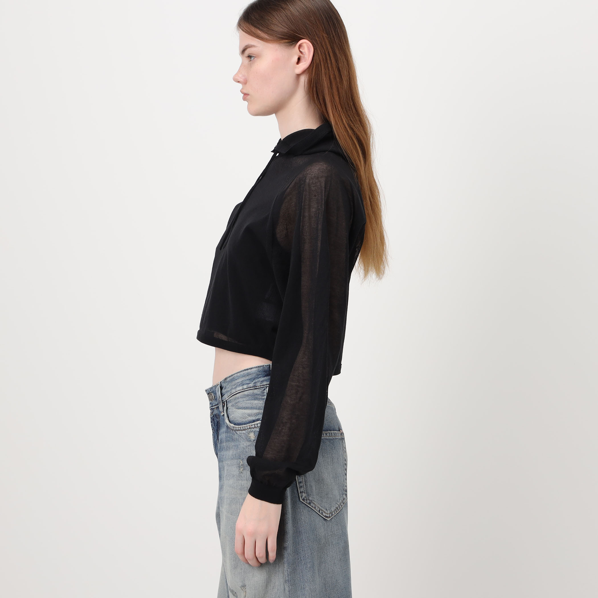CFCL TC LUCENT CROPPED HOODIE シアーフーディー｜トゥモローランド