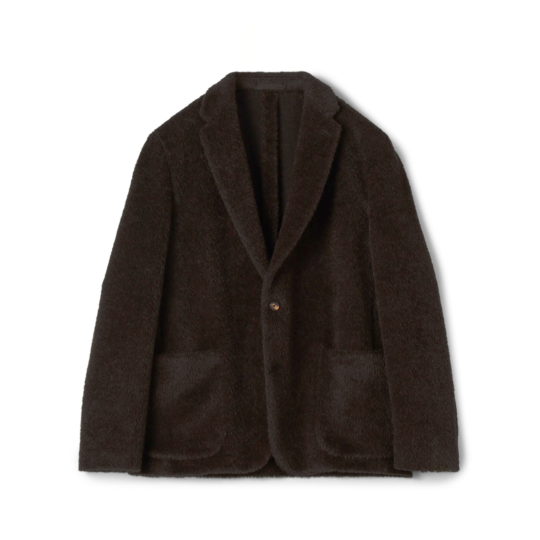 CARUSO アルパカウール シングルブレステッド 2Bジャケットコート
