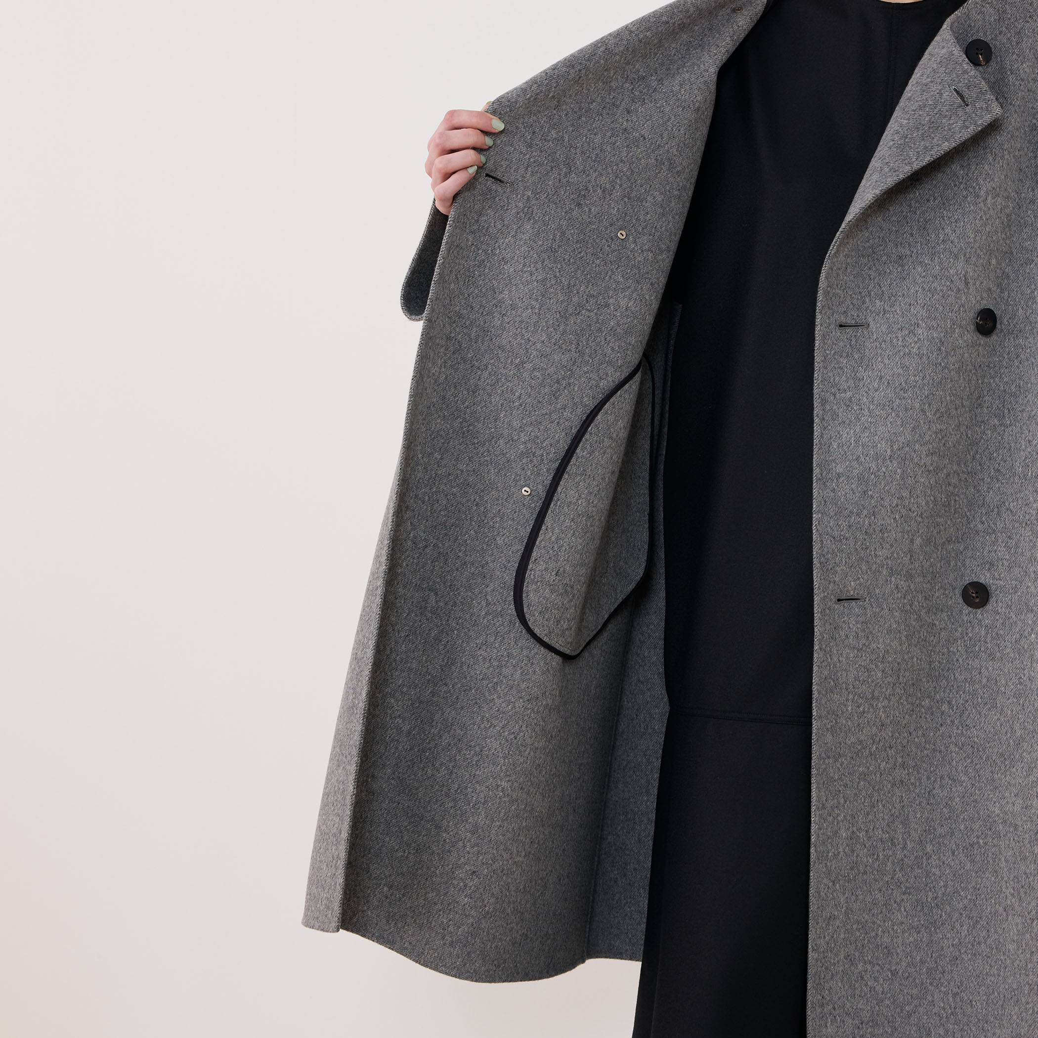 即日発送　美品　ウールダブルフェイス カラーレストレンチコート　トゥモローランド セール】 ウールダブルフェイス カラーレストレンチコート