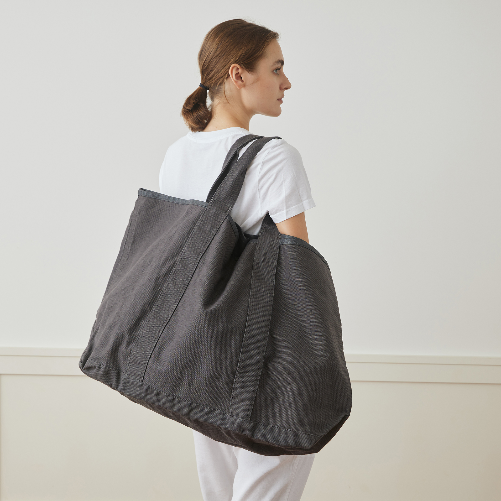 コットンリネン キャンバストートバッグ LARGE AMF0016