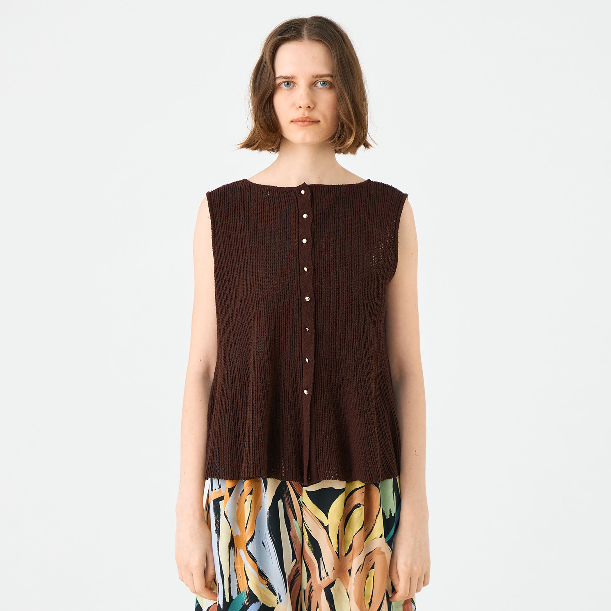 Ballsey ❤︎ 2024SSミラノリブ ノースリーブプルオーバー