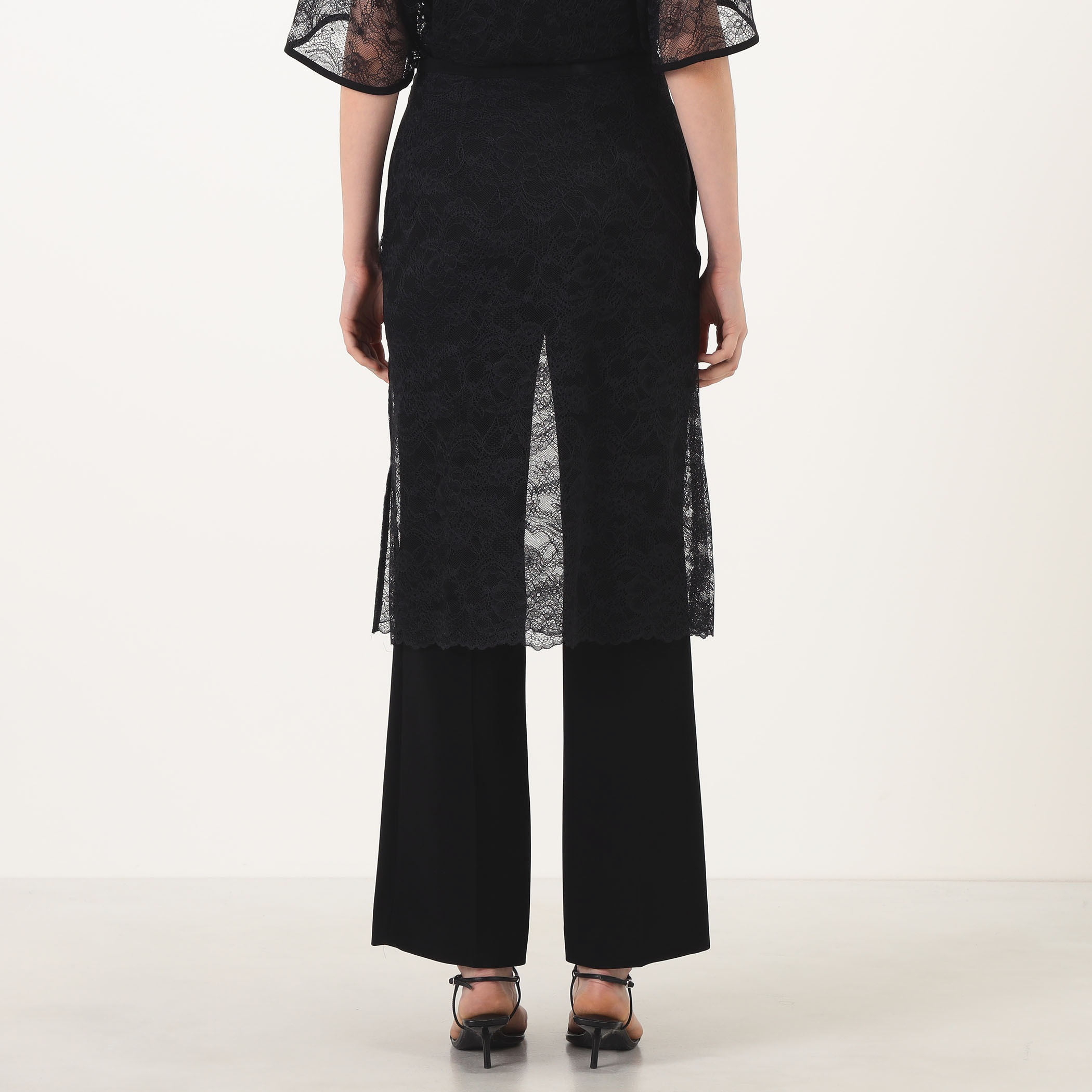 Mame Kurogouchi Raschel Lace Layered Trousers レースレイヤード
