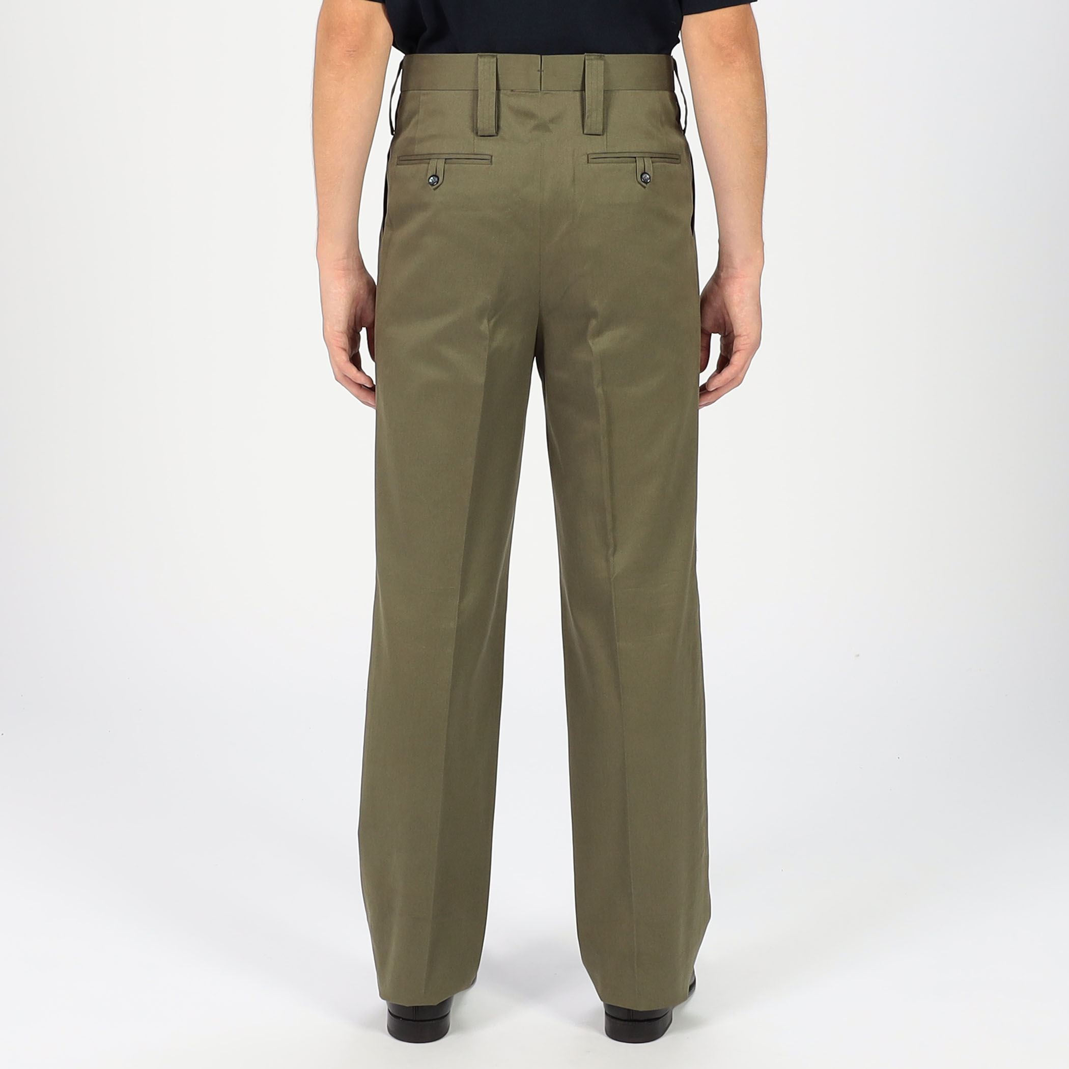 FUMIYA HIRANO DAVIS コットンツイル ワイドストレートトラウザーズ