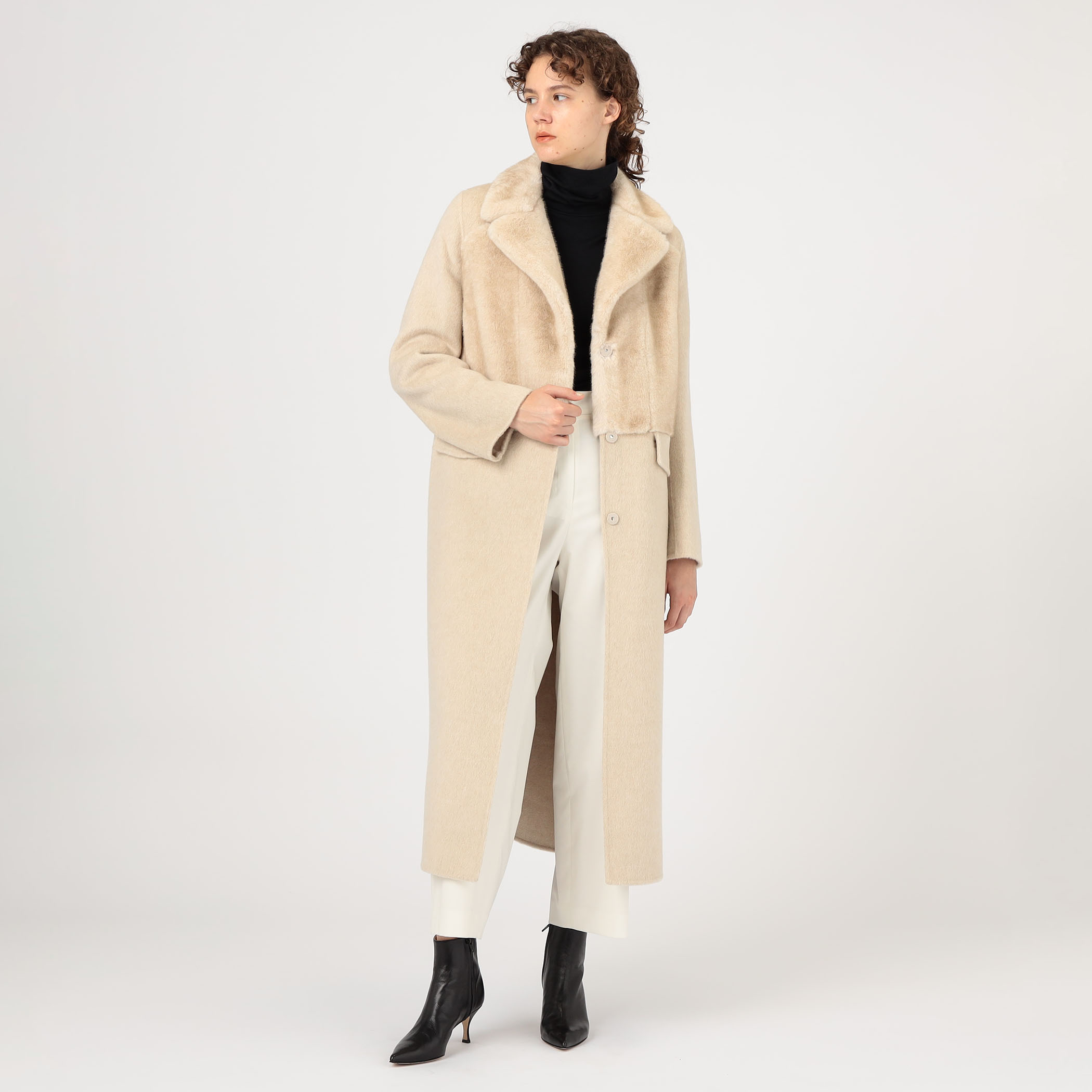 tomorrowland collection ポケットファー ウールコート tomorrowland collection ポケットファー ウールコート tomorrowland