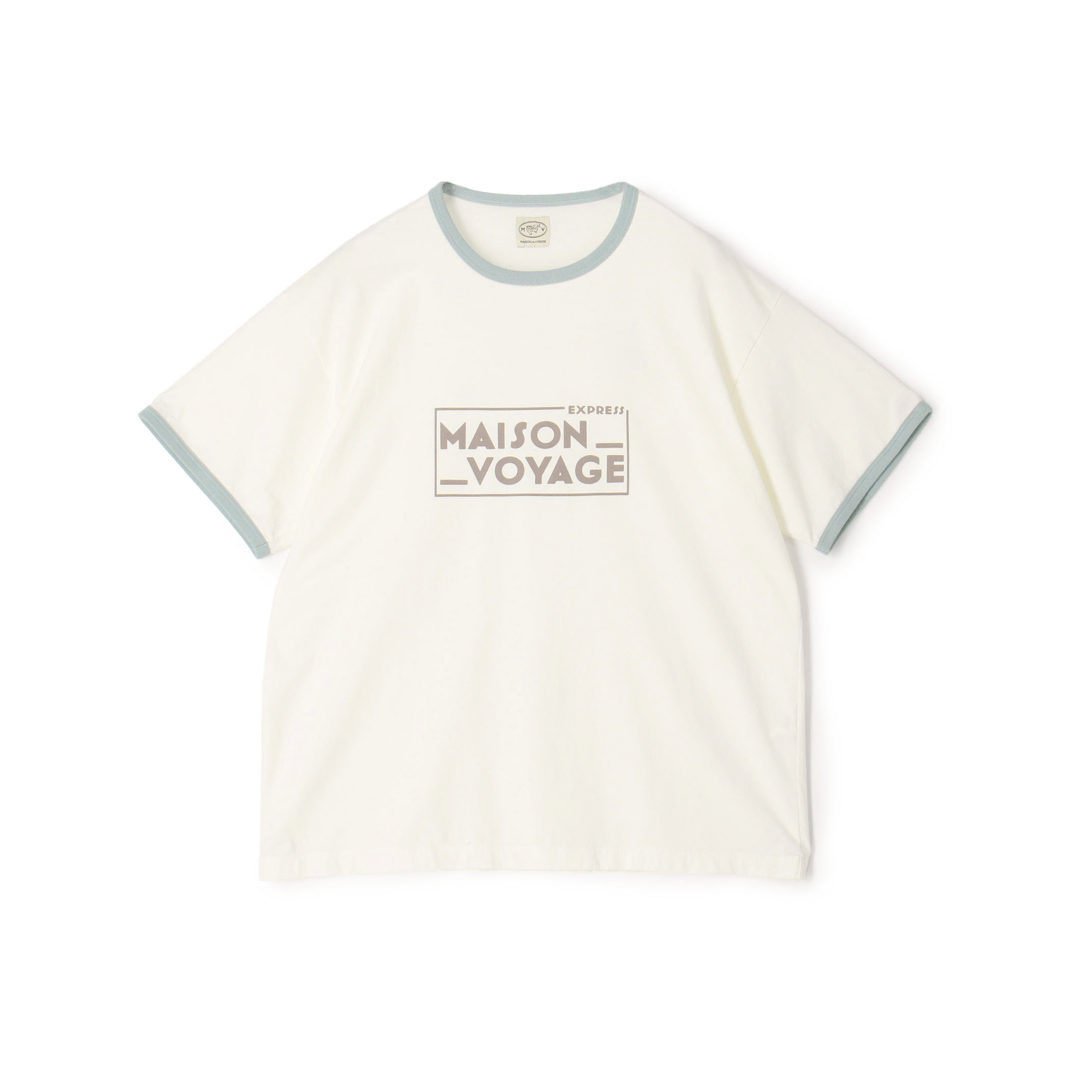 MAISON et VOYAGE コットン プリントTシャツ
