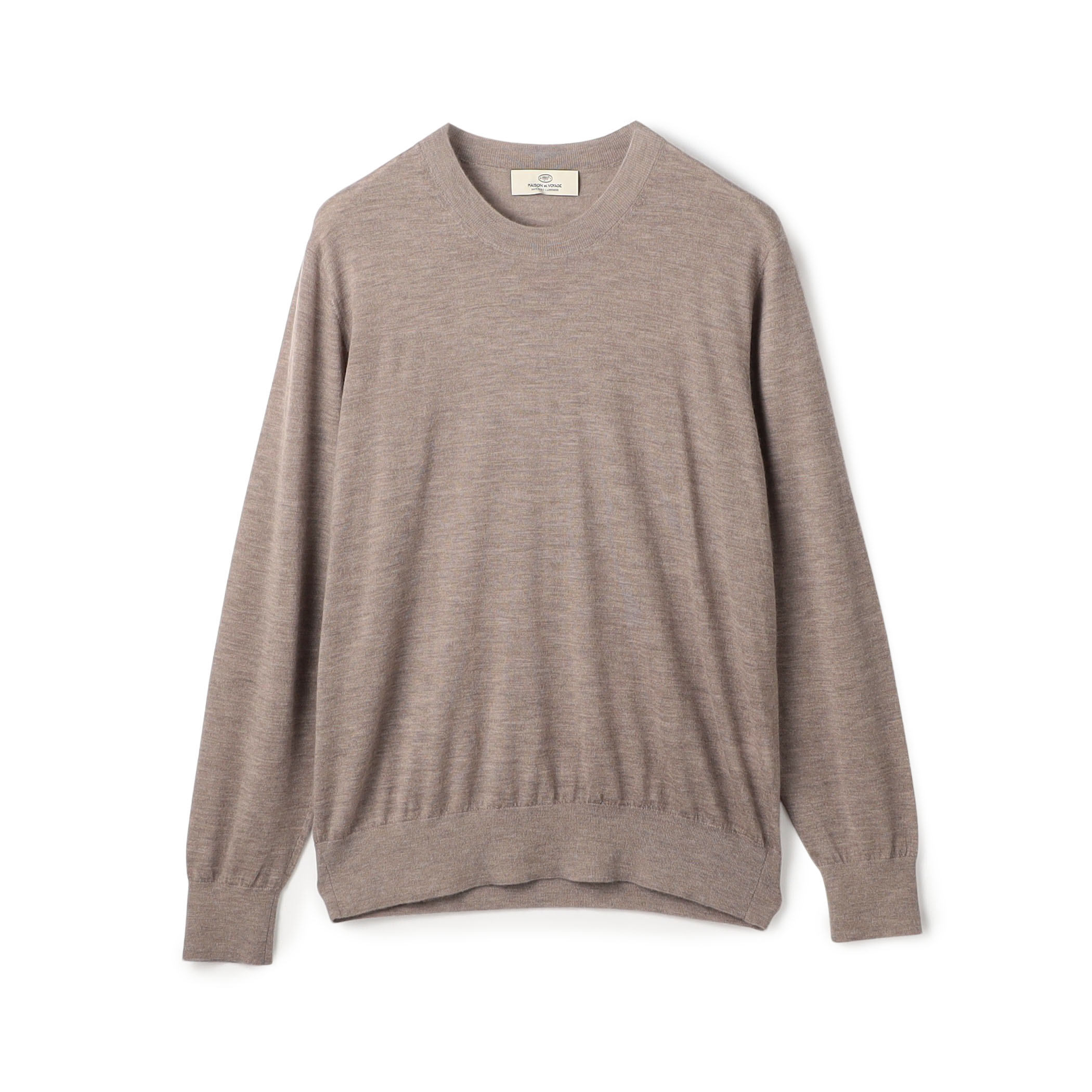 カシミヤ クルーネックプルオーバー Cariaggi