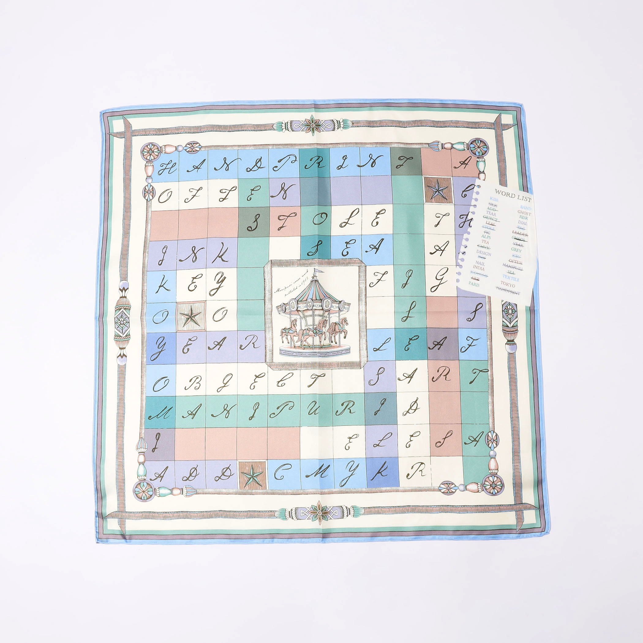 マニプリ★今期★ウールシルクストール★未使用品★シップストゥモローランド manipuri CROSSWORD シルクスカーフ｜トゥモローランド 公式サイト