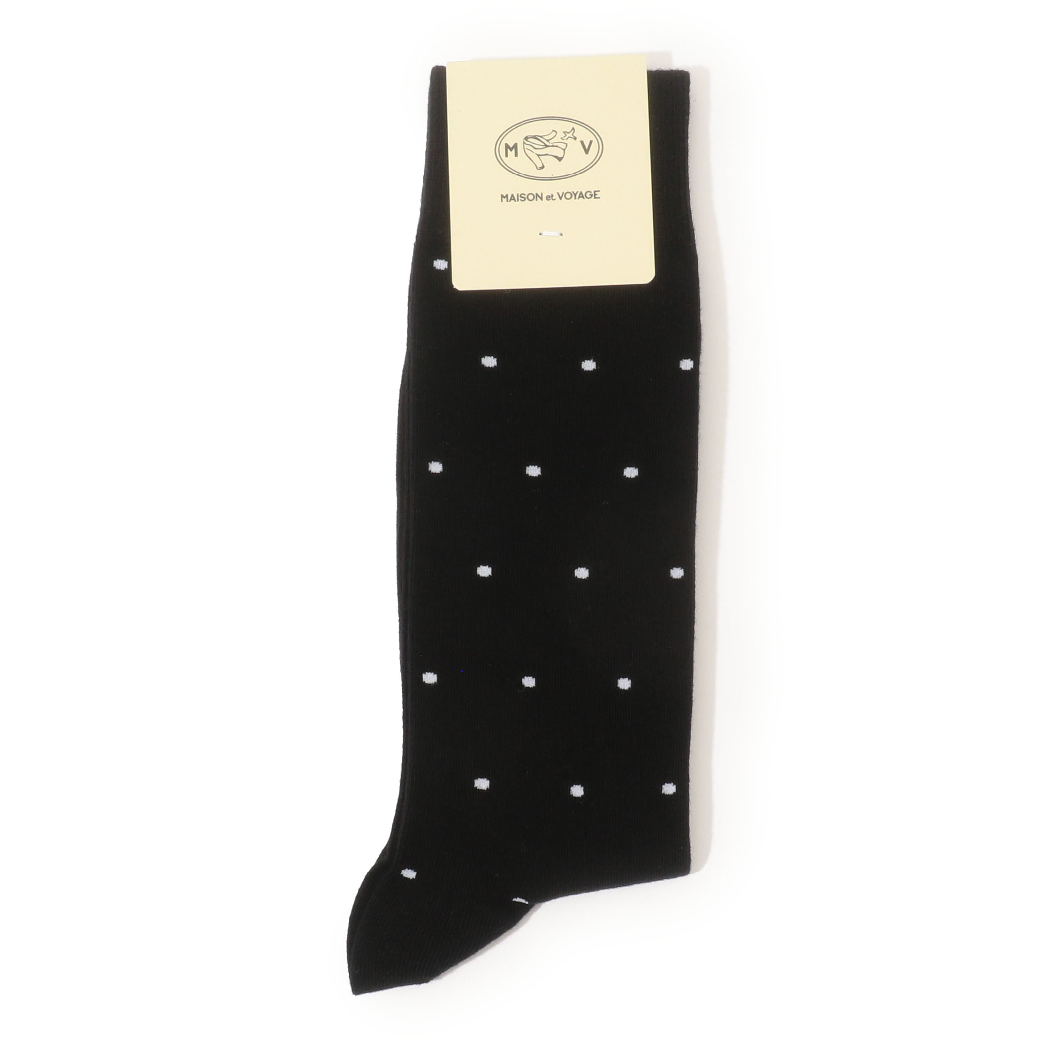 MAISON et VOYAGE オーガニックコットン ドットソックス
