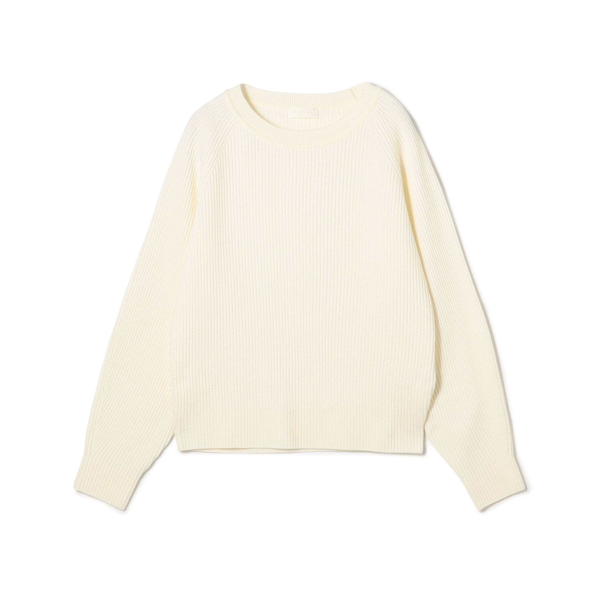 リンクスリブ ラウンドネックプルオーバー