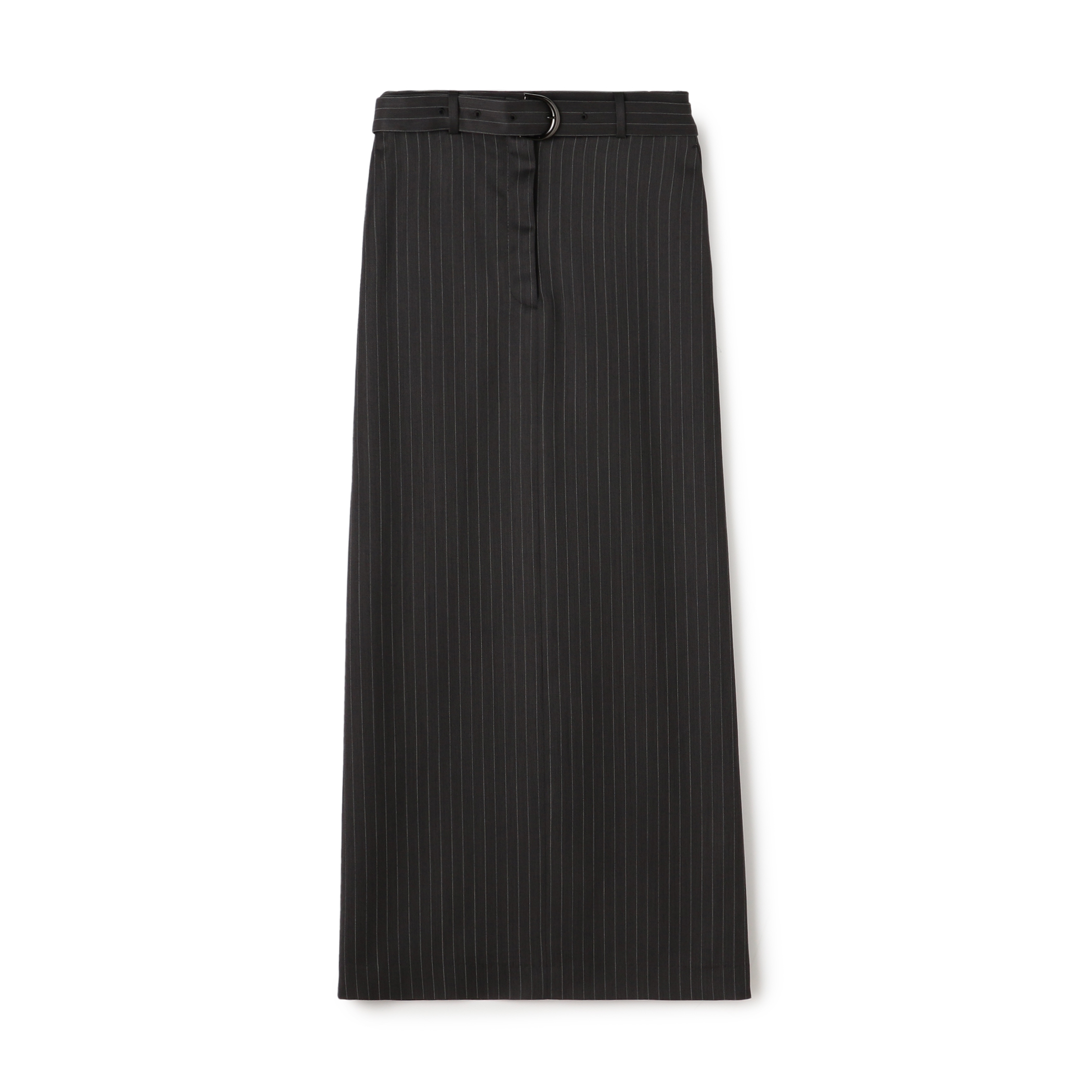 Wool doeskin belted straight Skirts