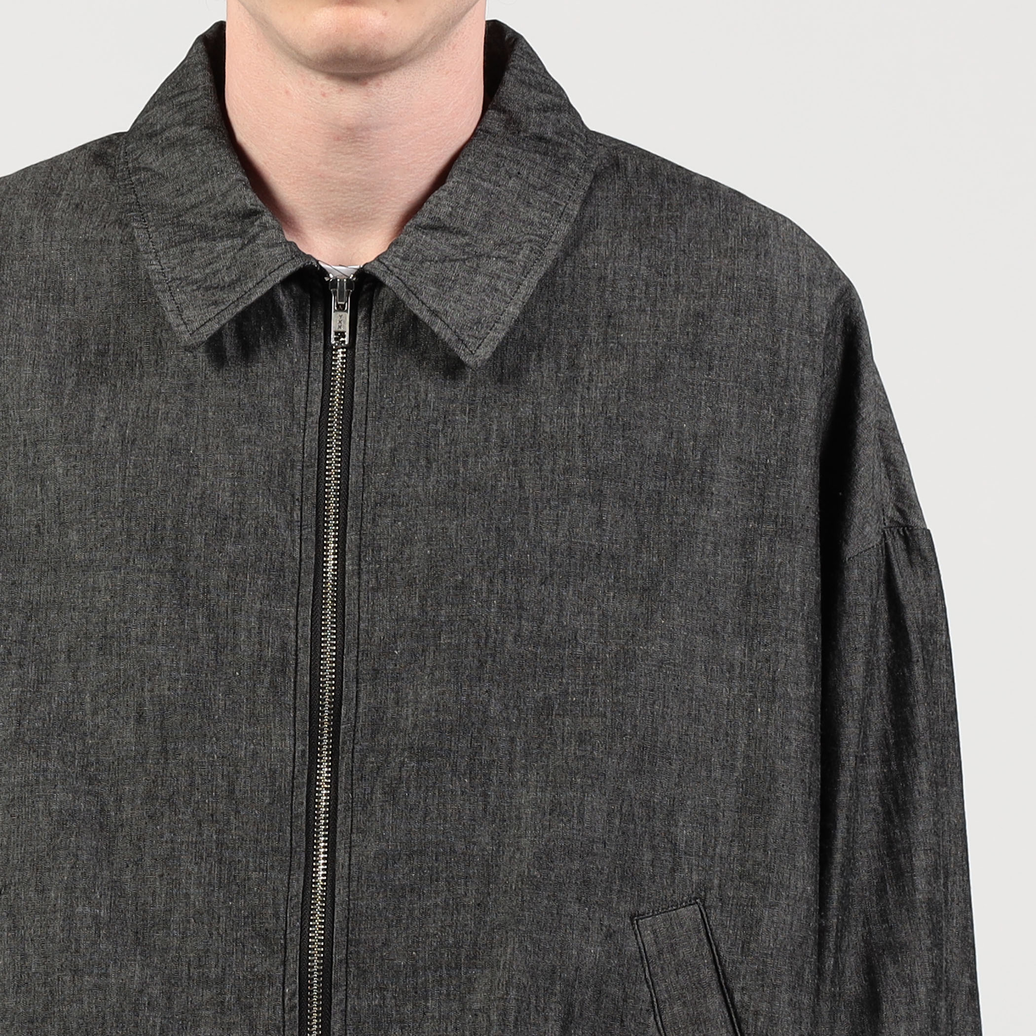 【FUMITO GANRYU】25SS Shambray airy blouso itemae43be381e8e11f0bb580242ac