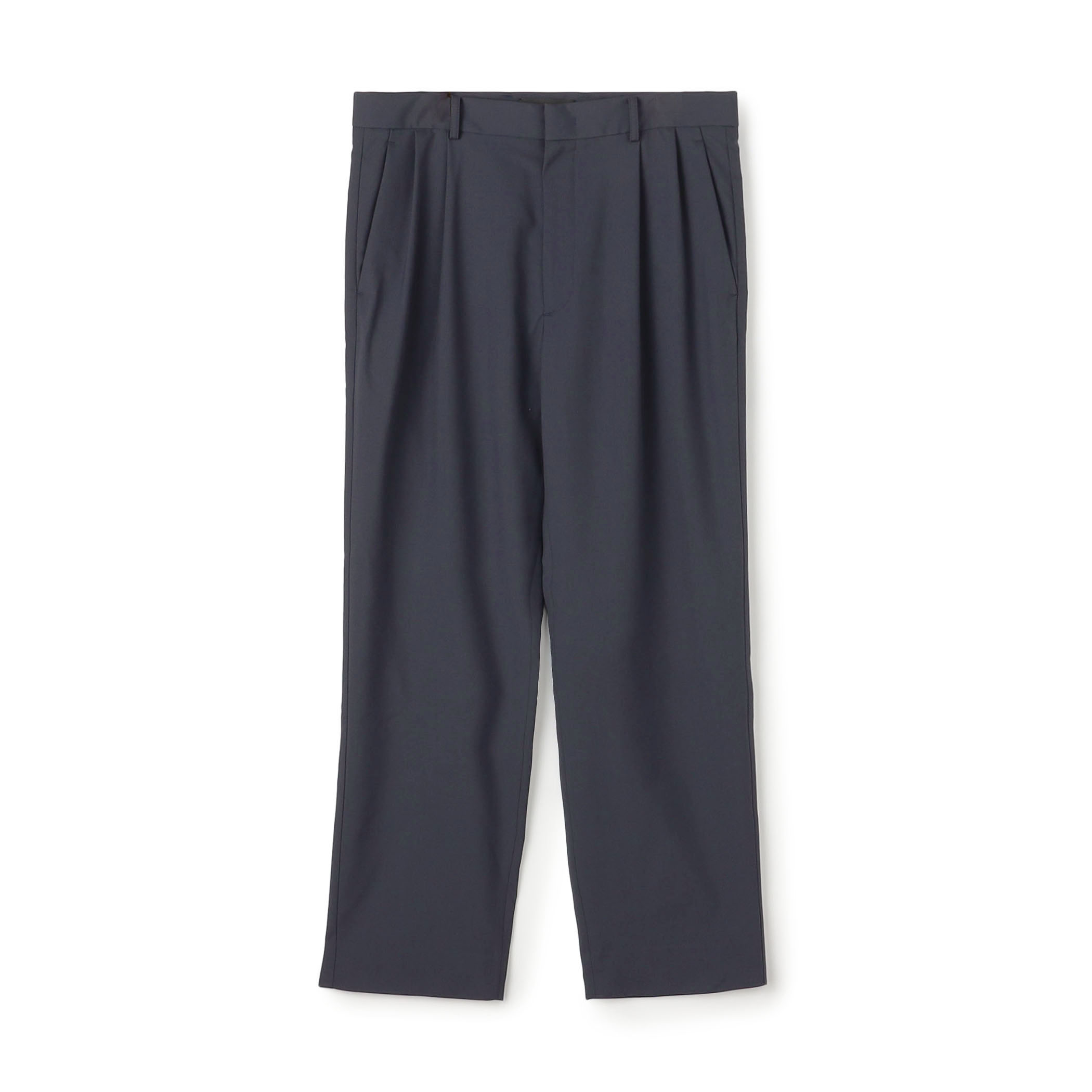 ウールタイプライター サイドライン2タックパンツ