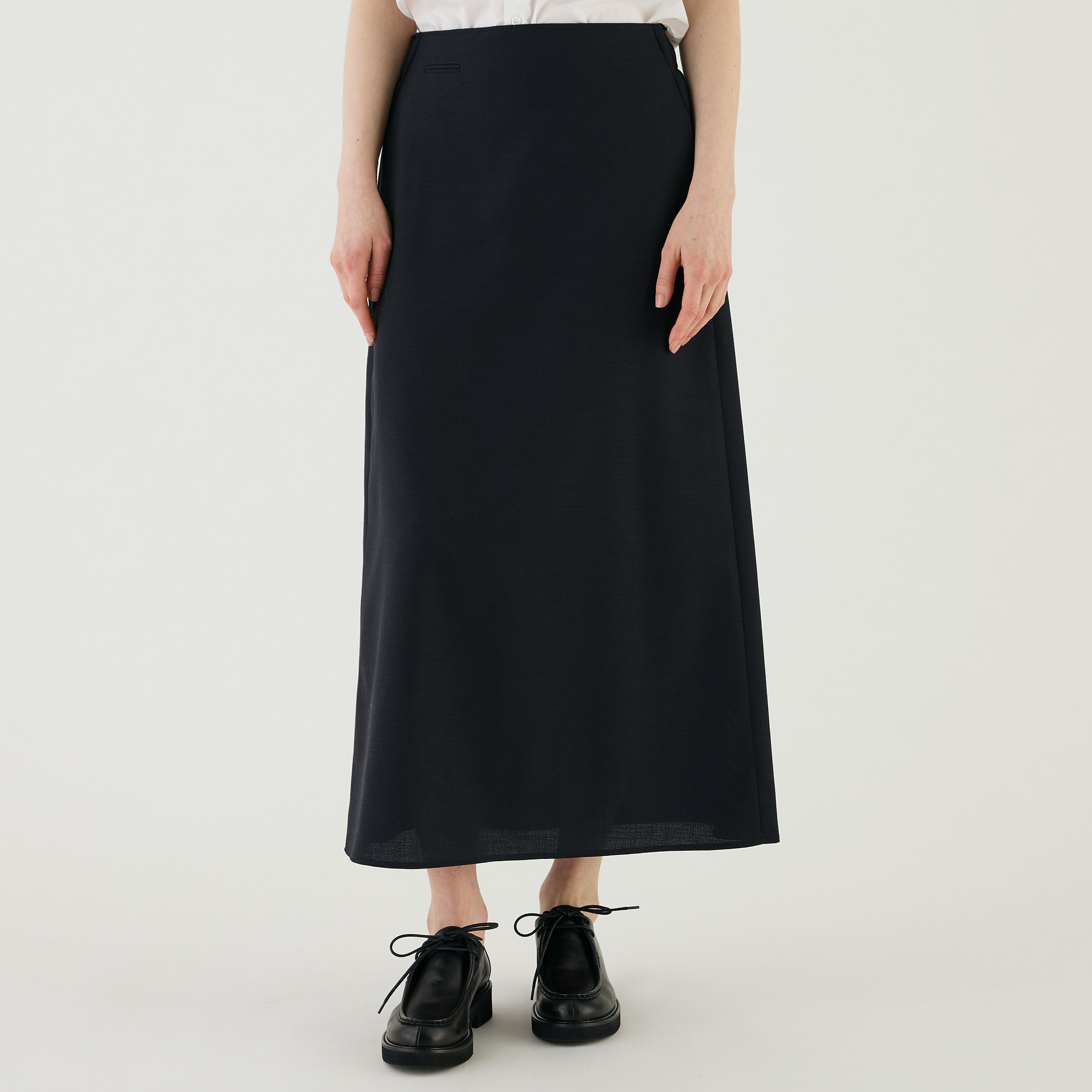 【フローラル】ストレッチロングスカート FLOWER PLEATS LONG SKIRT/フラワープリーツロングスカート