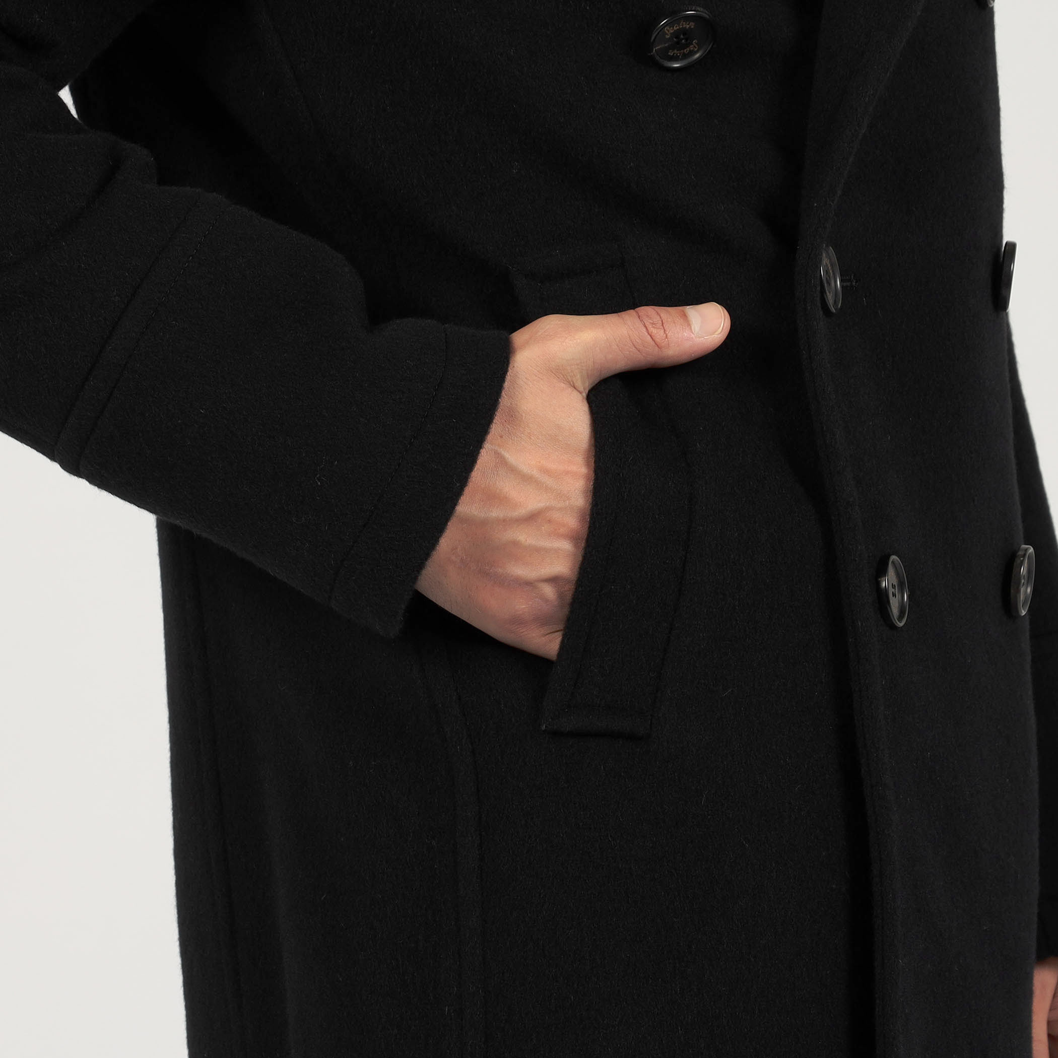 【美品】Sealup シーラップ Pコート　キャメル　サイズ48 sealup011003blke.jpg