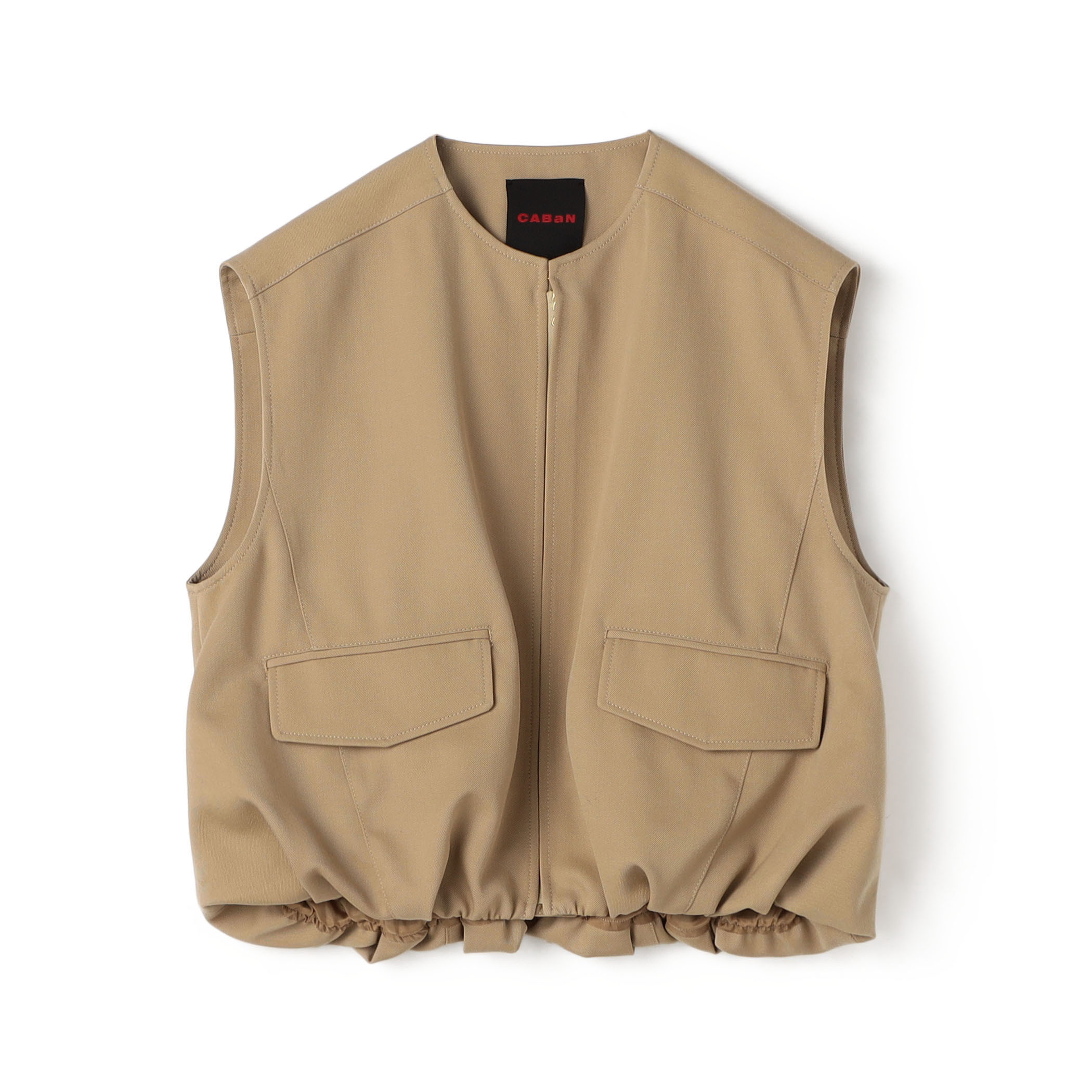 ウールギャバジン バルーンジレ