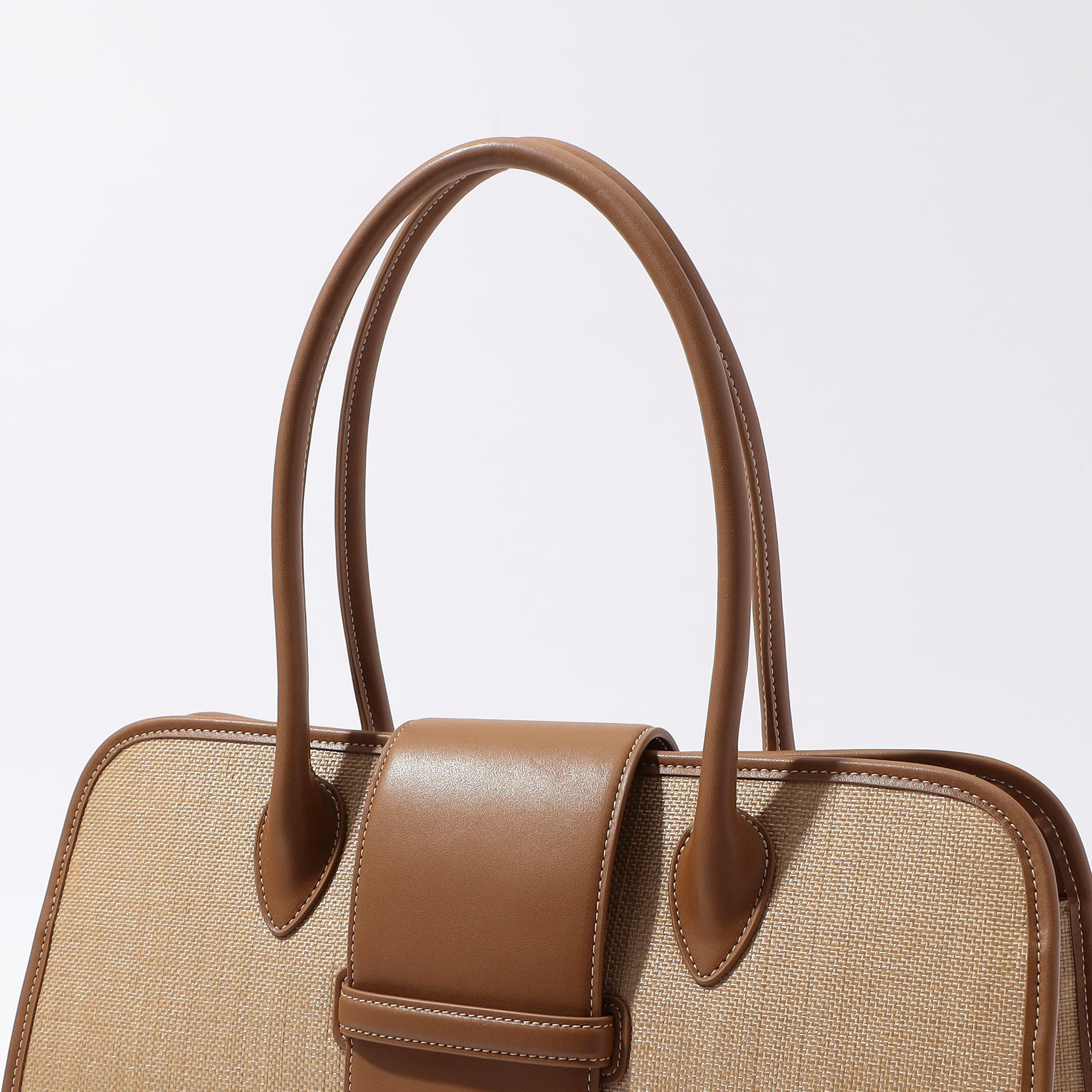 L'Avenir レザーコンビ 2wayボストンバッグ｜トゥモローランド 公式通販