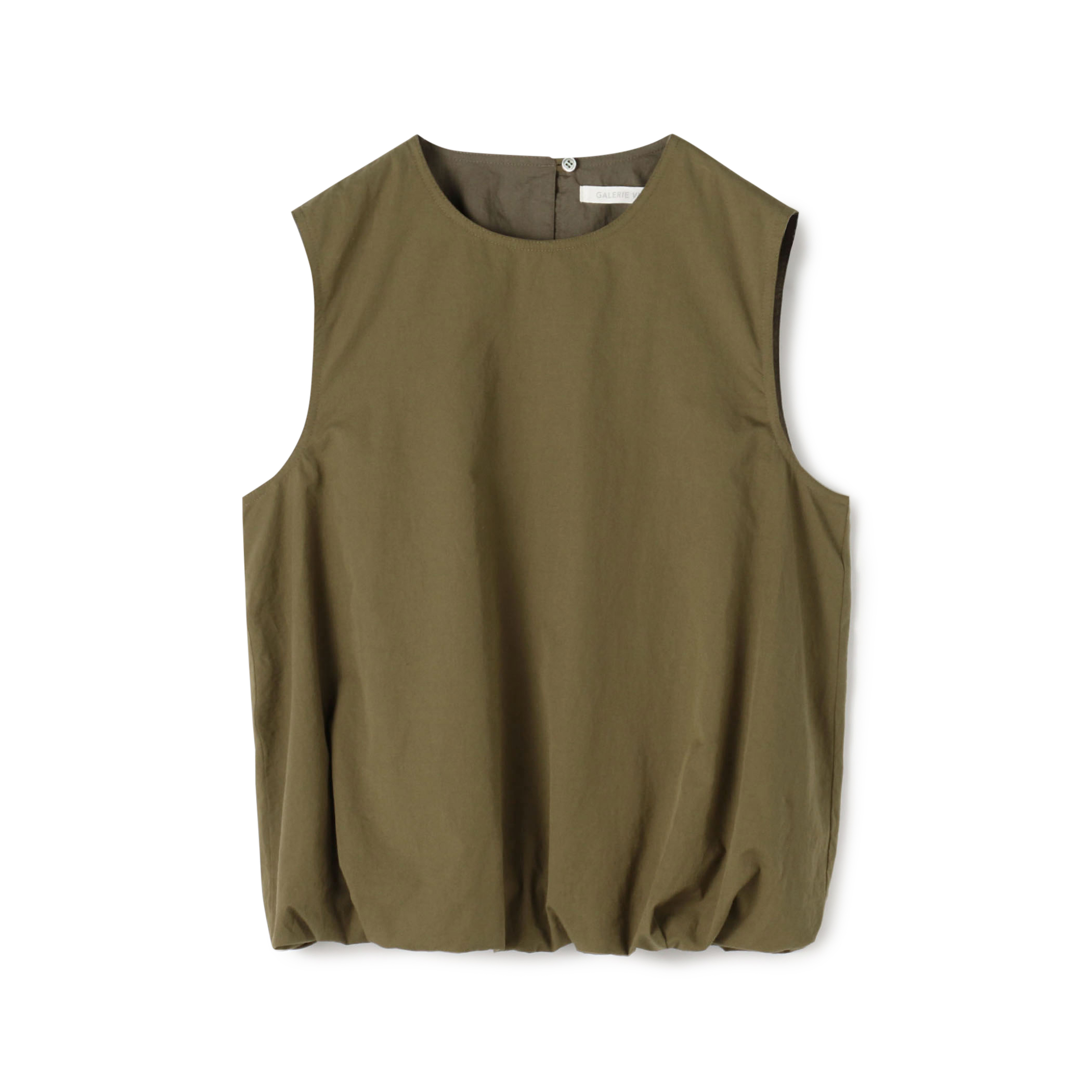 【一部WEB先行予約】コットンツイル バルーンノースリーブブラウス