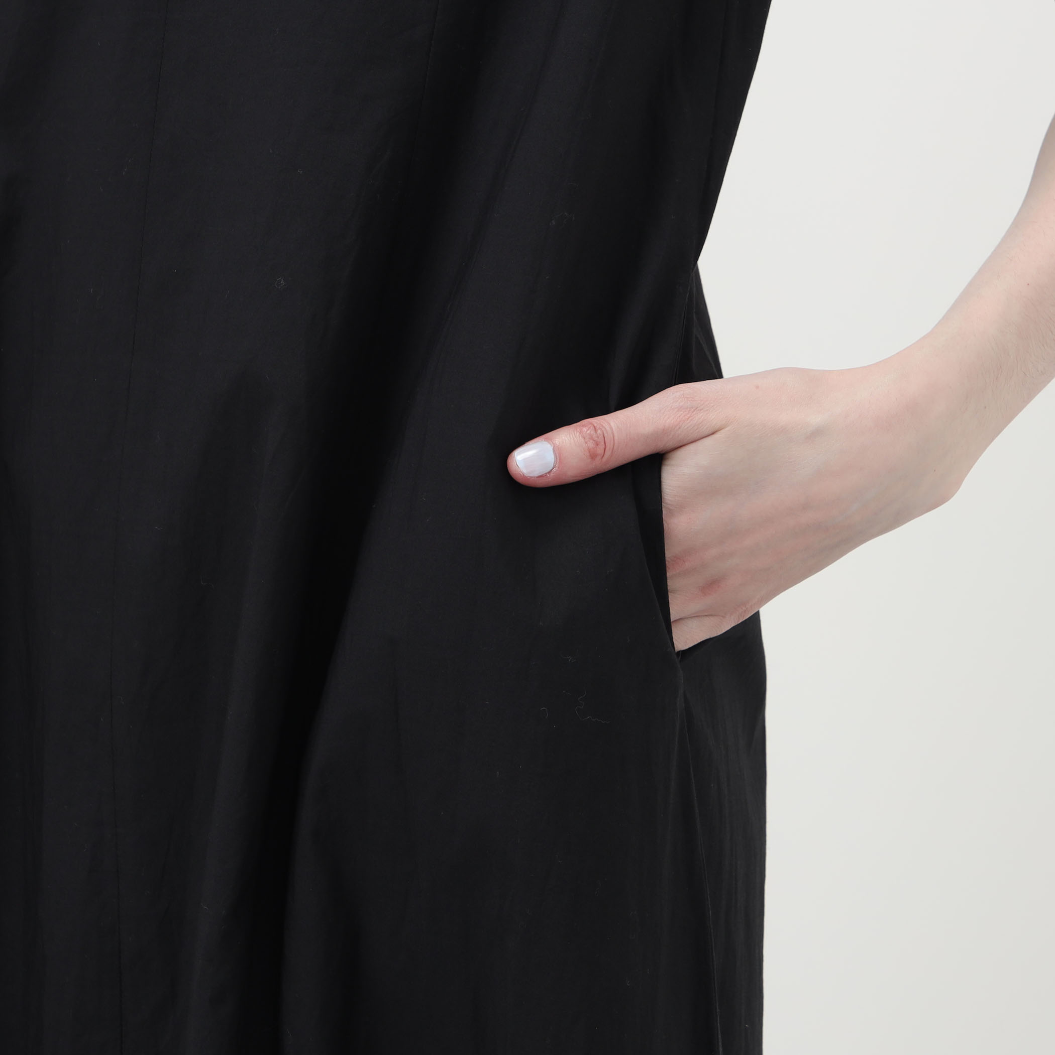別注】ne Quittez pas BLACK ORGANZA COMB ノースリーブ ロング