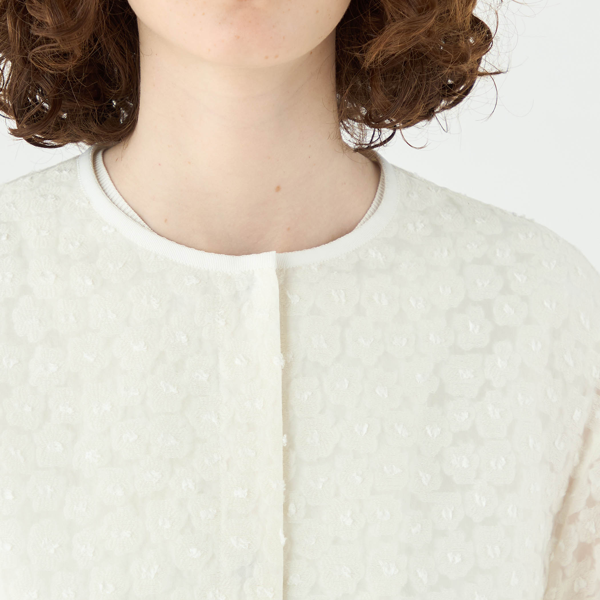 アリッサムカットジャカード クルーネックジャケット