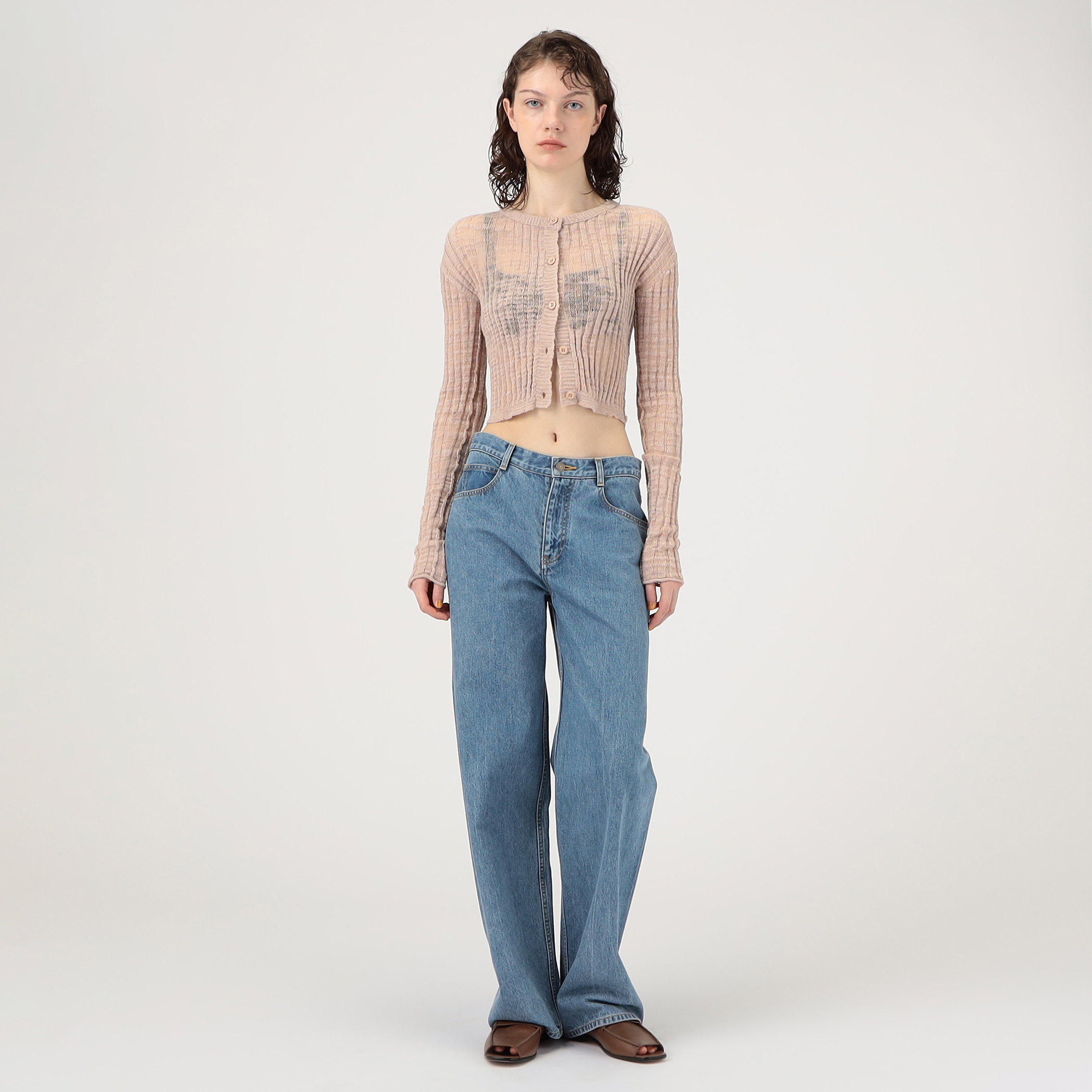Acne Studios シアーコットンラインカーディガン Acne Studios シアーコットンラインカーディガンオンライン