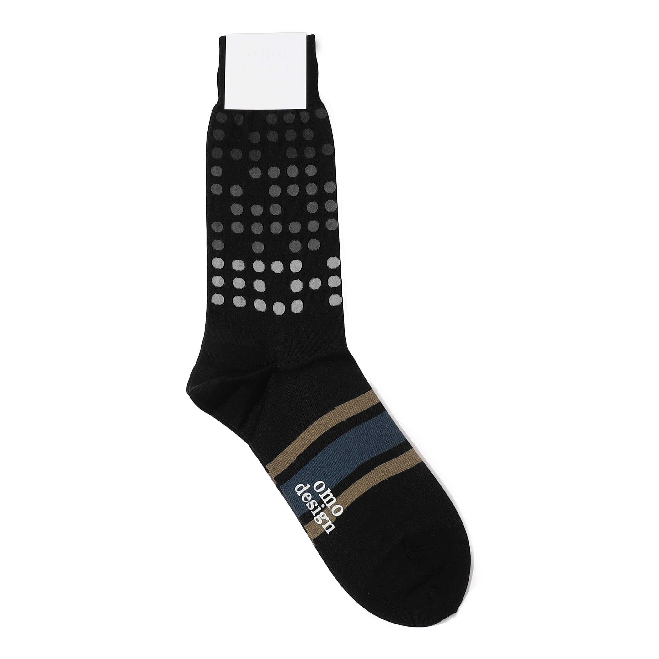 omo design LINE DOT コットンナイロンソックス