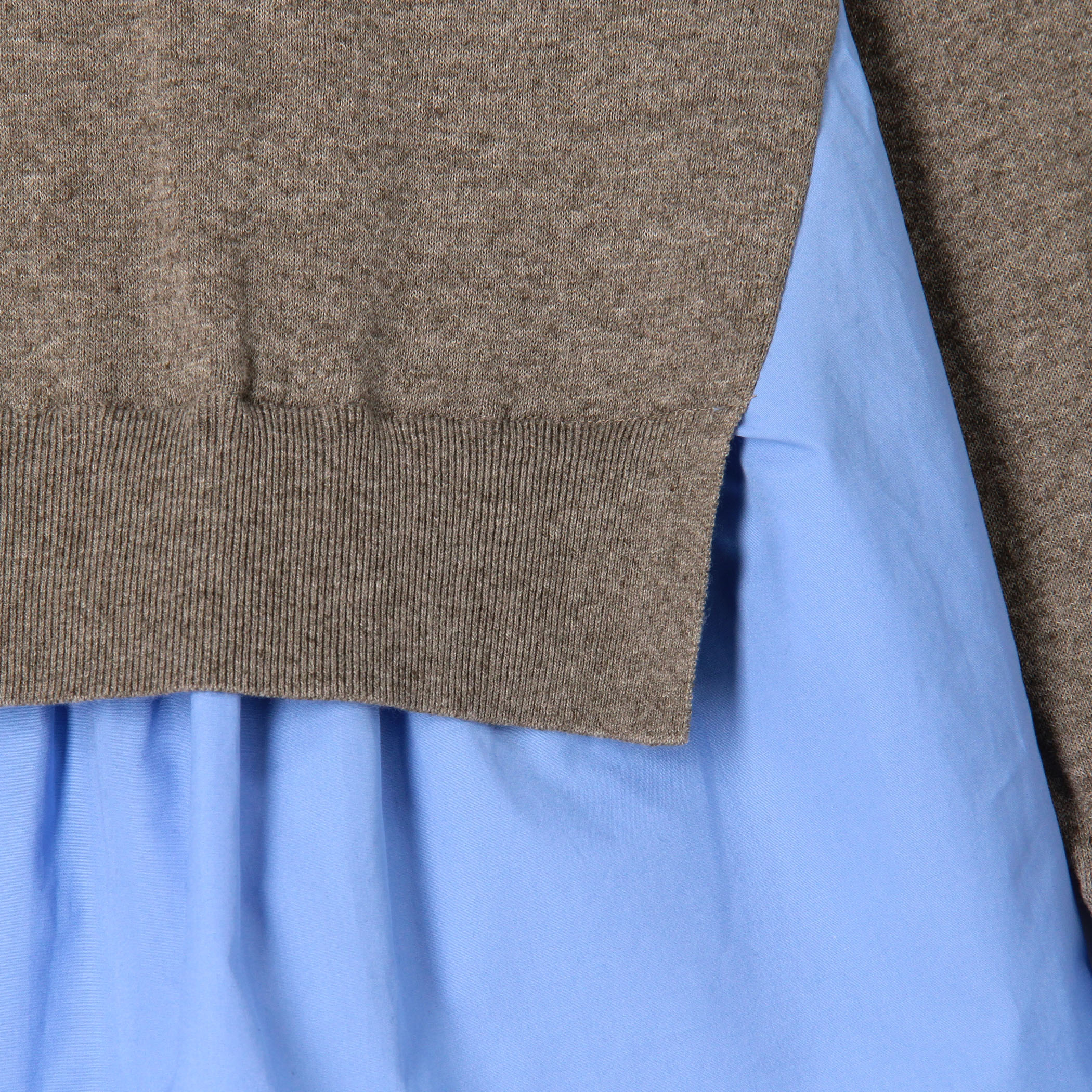 ファブリックコンビ クルーネックプルオーバー｜トゥモローランド 公式通販