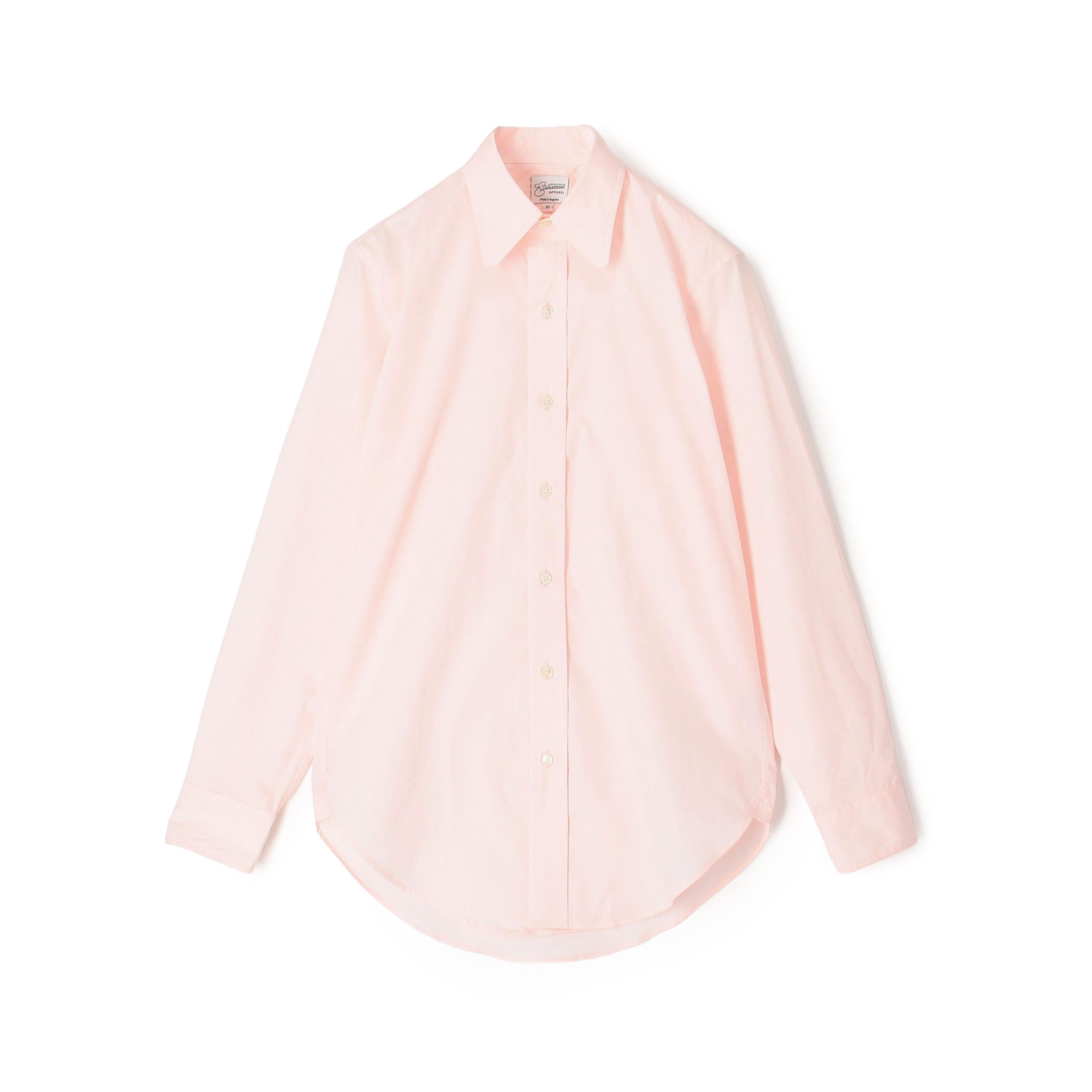 EASTMOND APPAREL コットン ラウンドカラー ロングスリーブシャツ