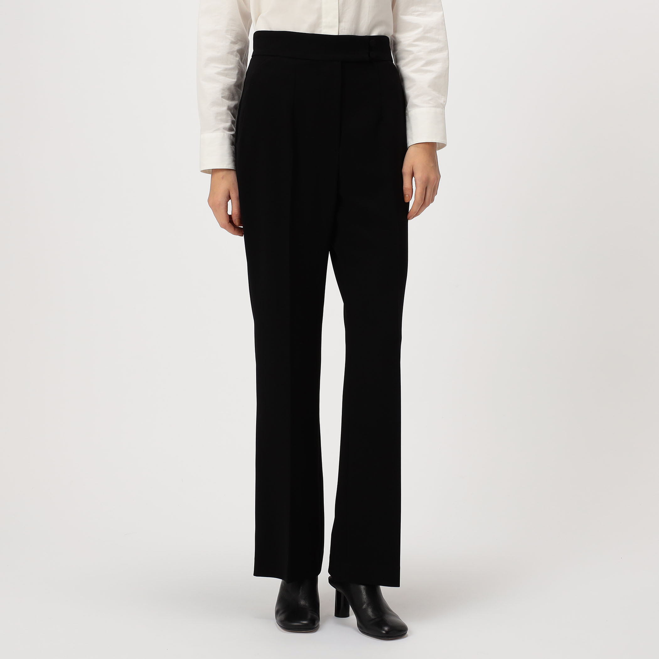 Mame Kurogouchi High Waisted Center Creased Suit Trousers
