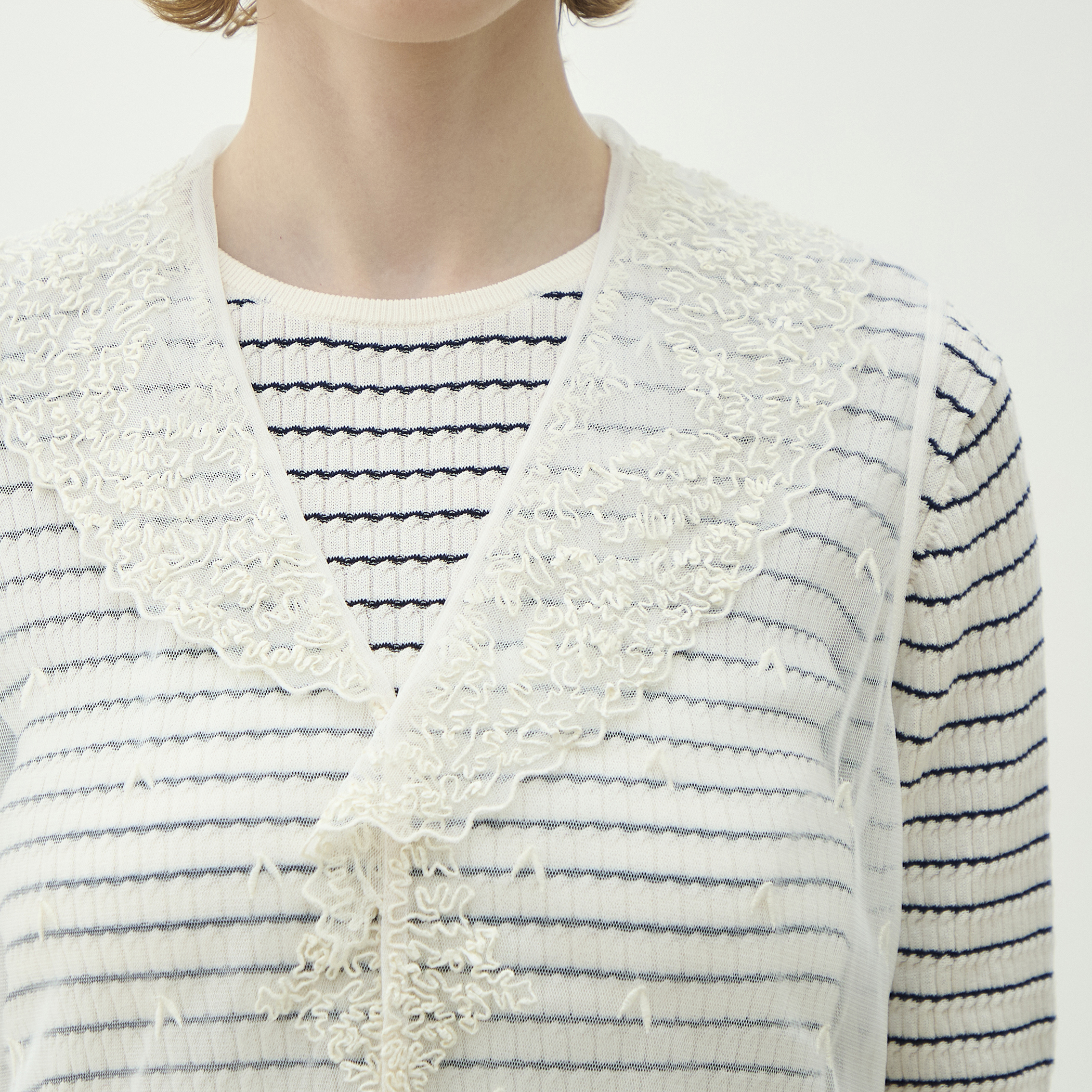 WEB先行予約】ビンテージレース ノースリーブブラウス